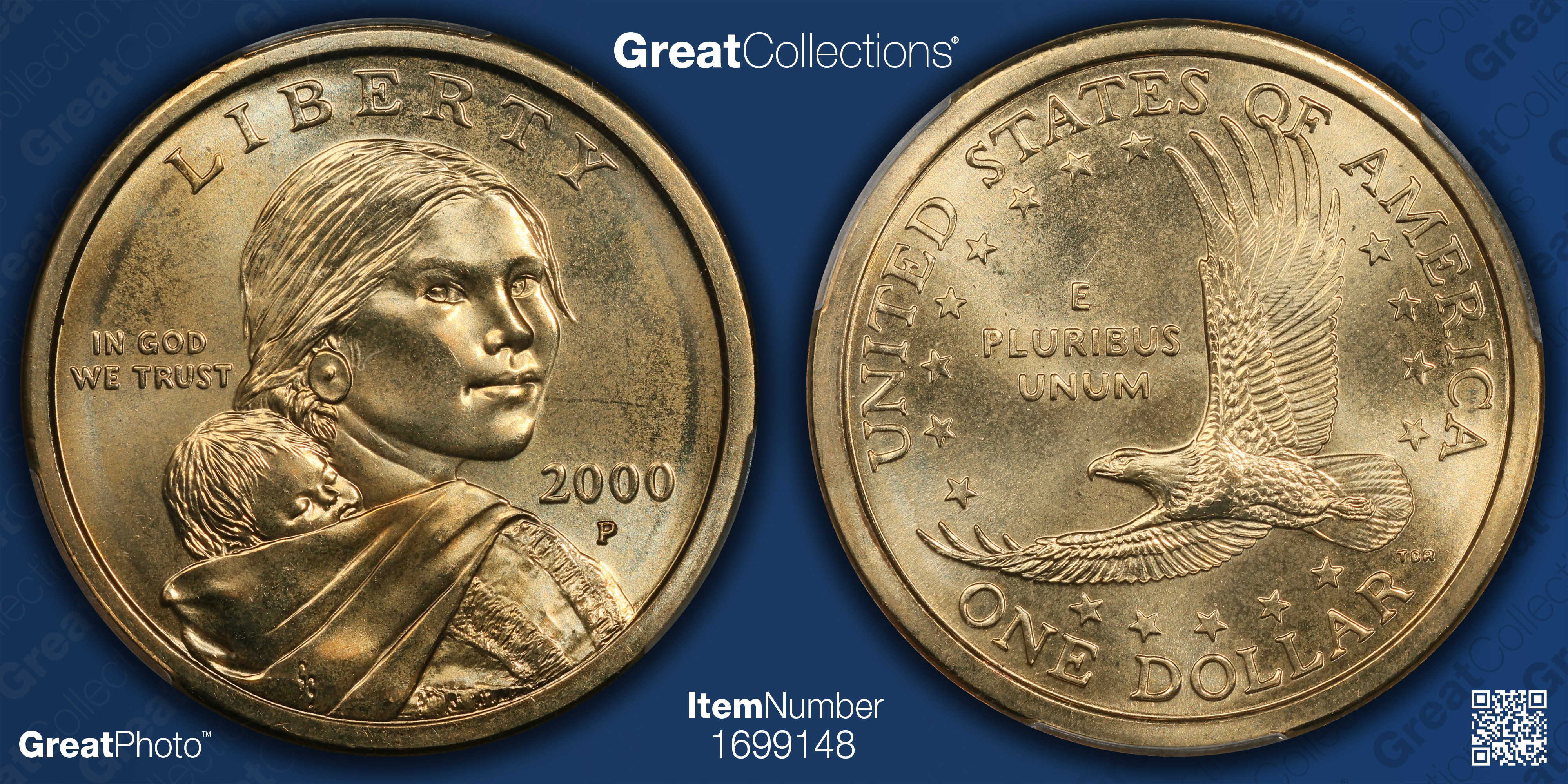 2000-P Sacagawea Dollar Cheerios Dollar FS-902 PCGS MS-68 (Item