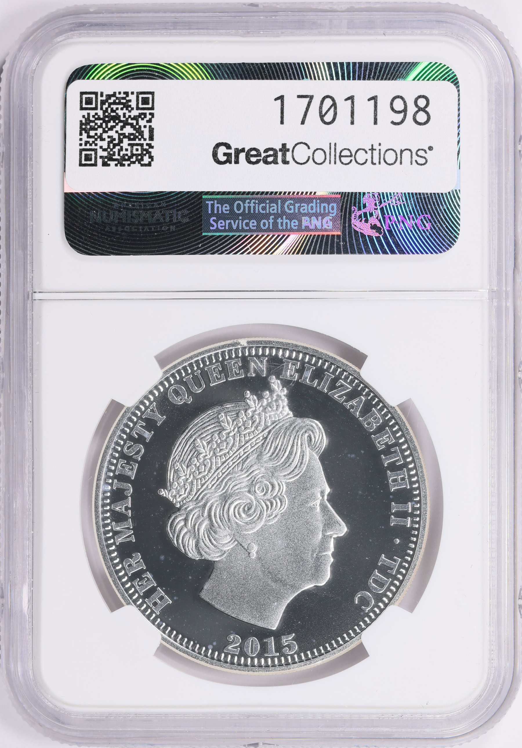 Tristan da Cunha 2015 Silver Crown Sharks of the Atlantic Tiger