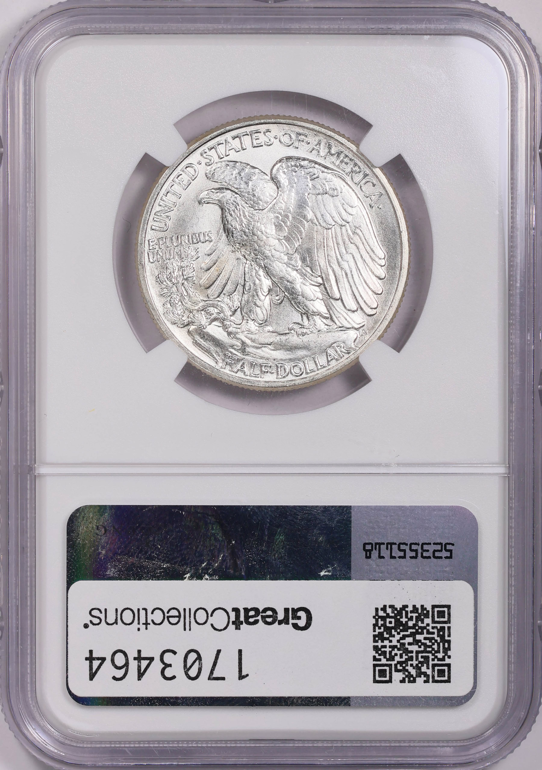 1942 Walking Liberty Half Dollar NGC MS-65 (CAC Green) (Item 1703464 ...