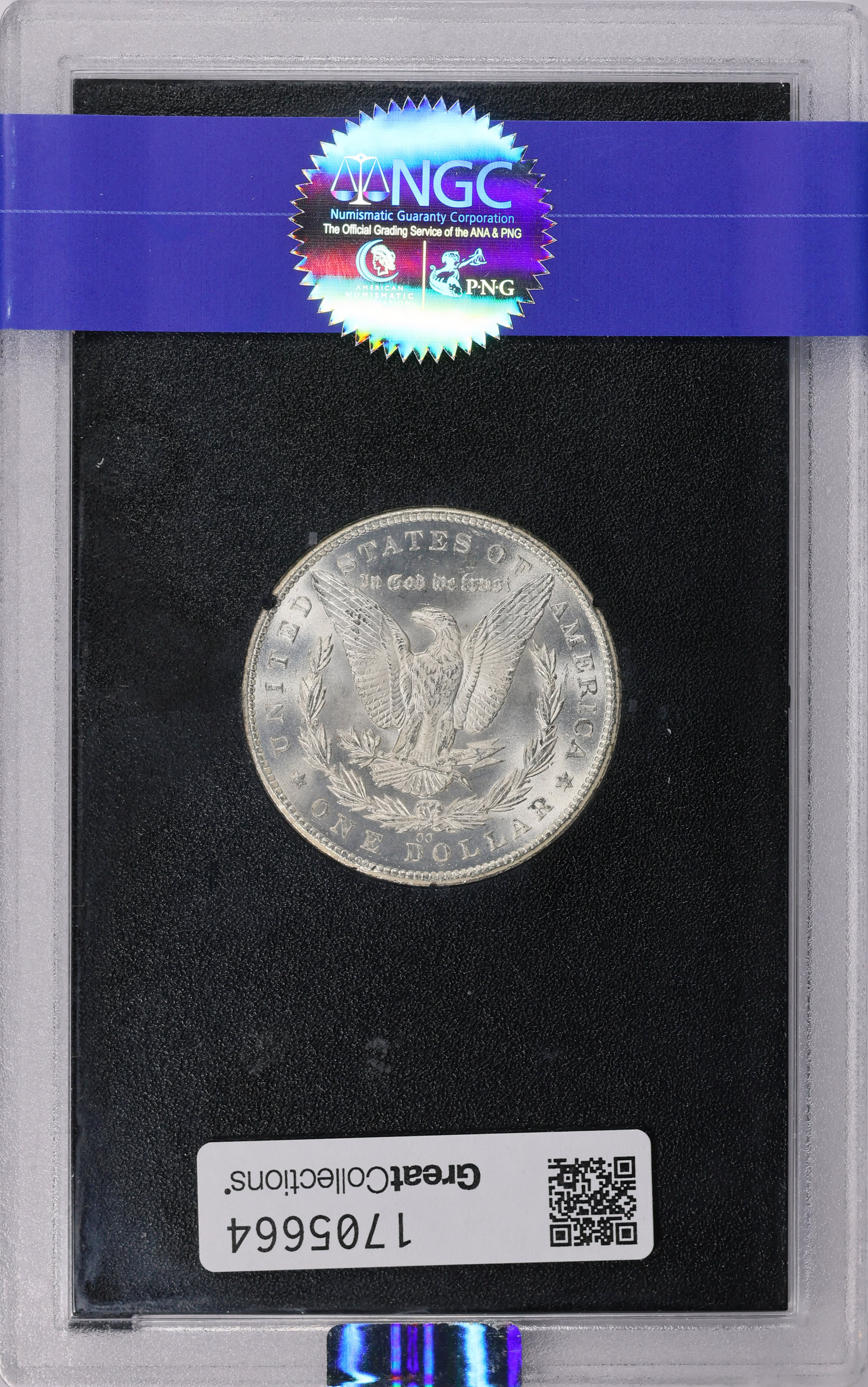 1879-CC Morgan Silver Dollar GSA Hoard NGC MS-65 (GSA Holder