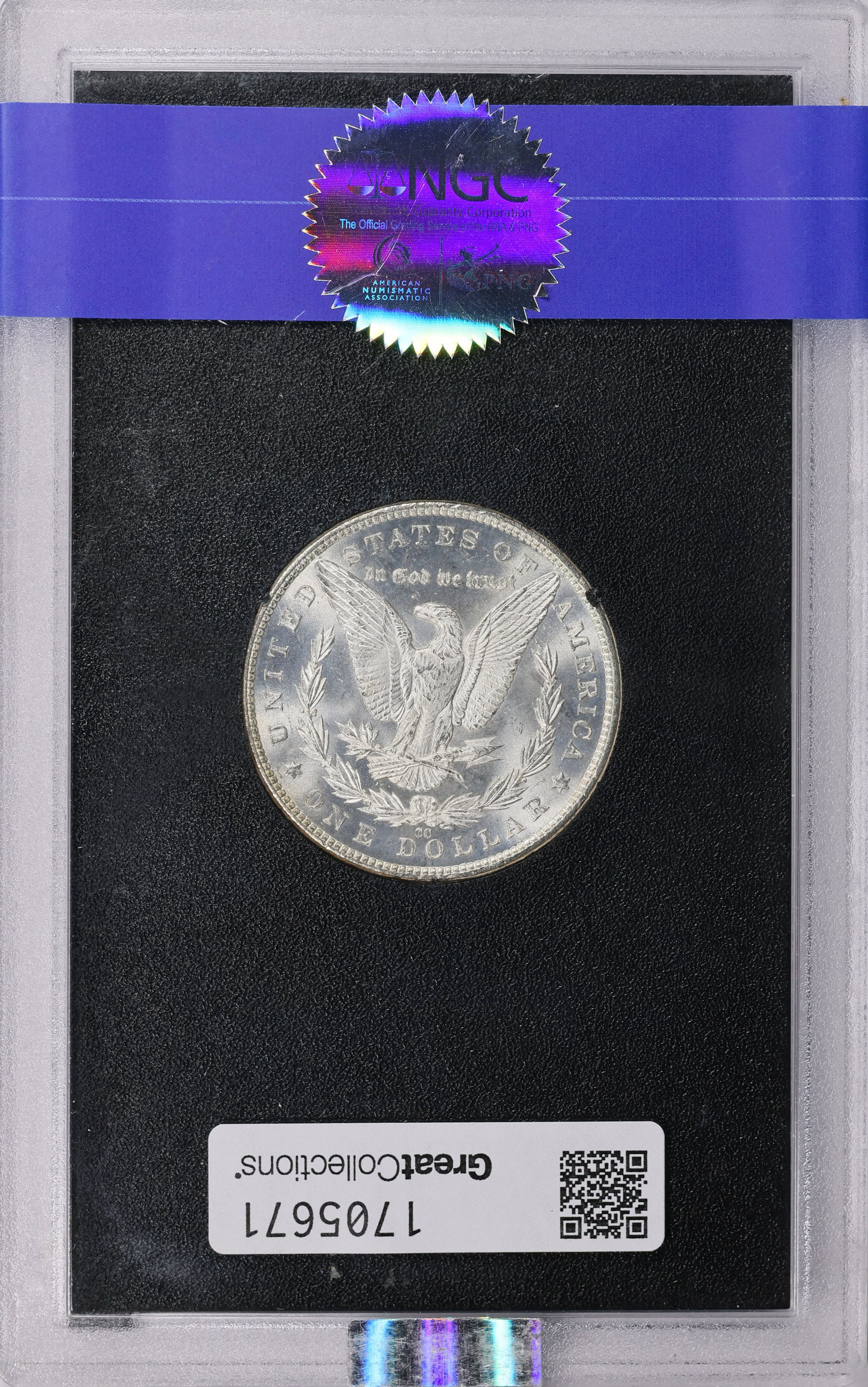 1883-CC Morgan Silver Dollar GSA Hoard NGC MS-66 ☆ (CAC Green