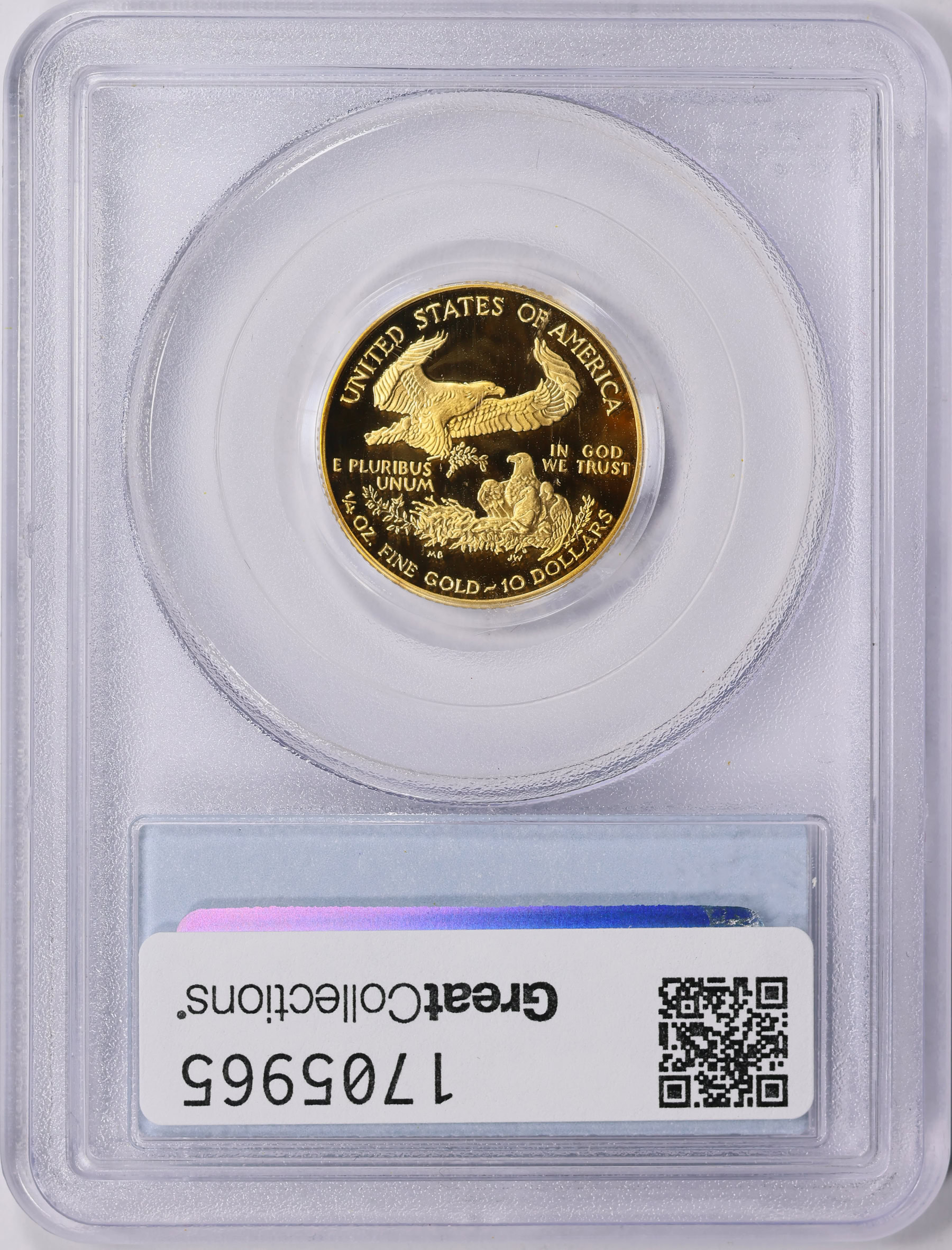 2003-W $10 Quarter-Ounce Gold American Eagle PCGS Proof-70 DCAM (Item ...