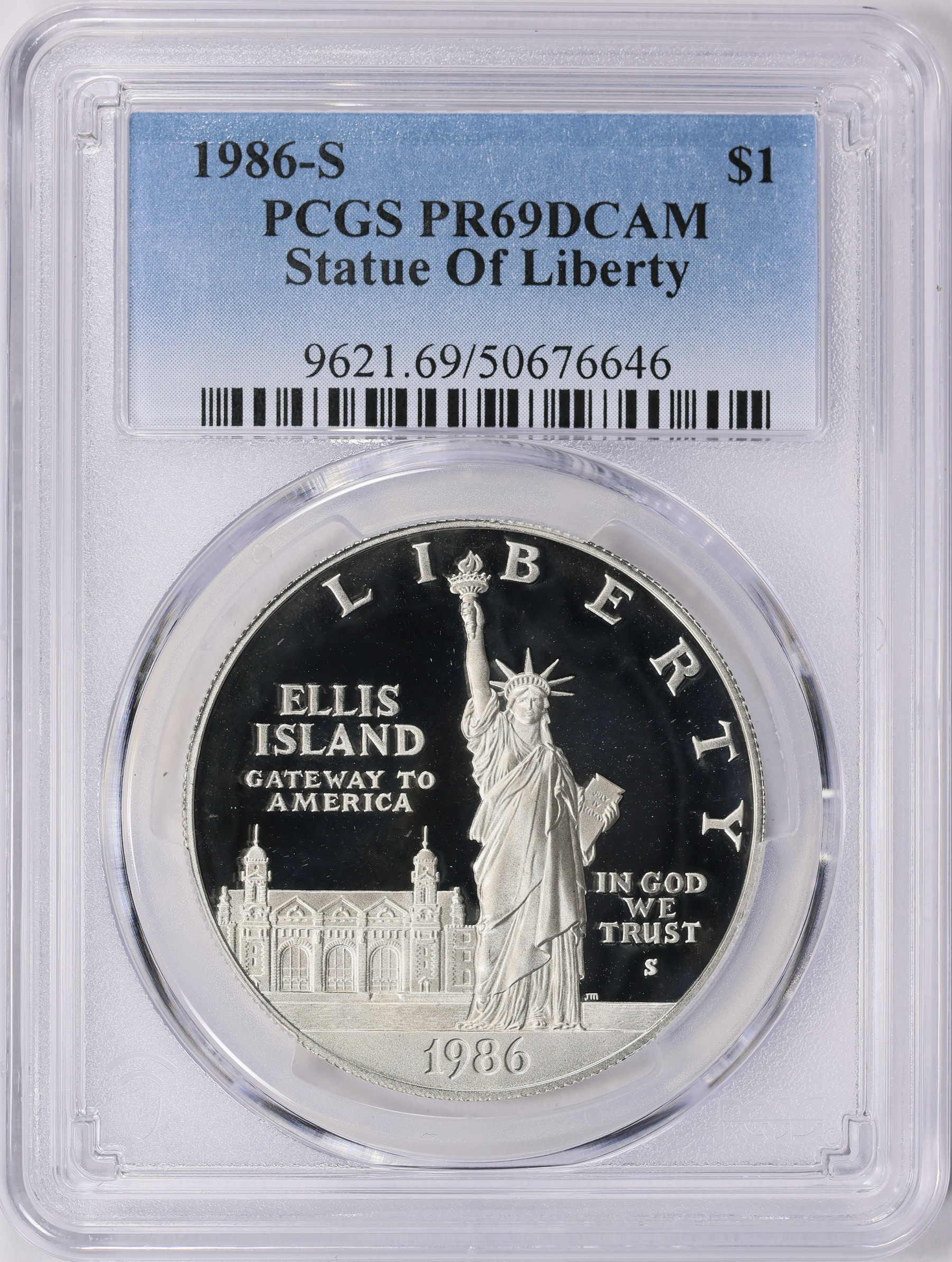 U.S 1986-S Statue of Liberty Commemorative Proof Silver-Dollar