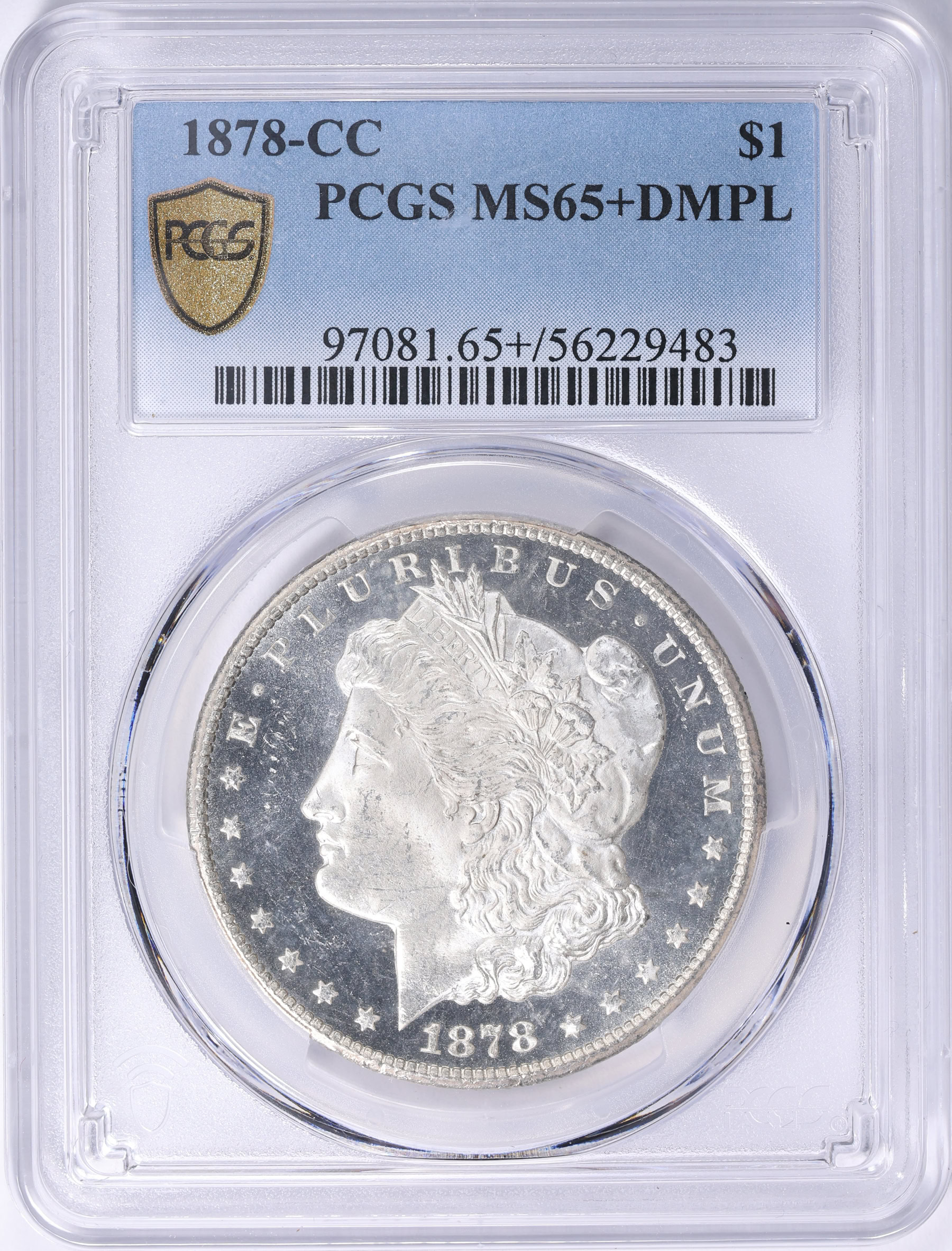 1878-CC Morgan Silver Dollar PCGS MS-65+ DMPL (Item 1708356