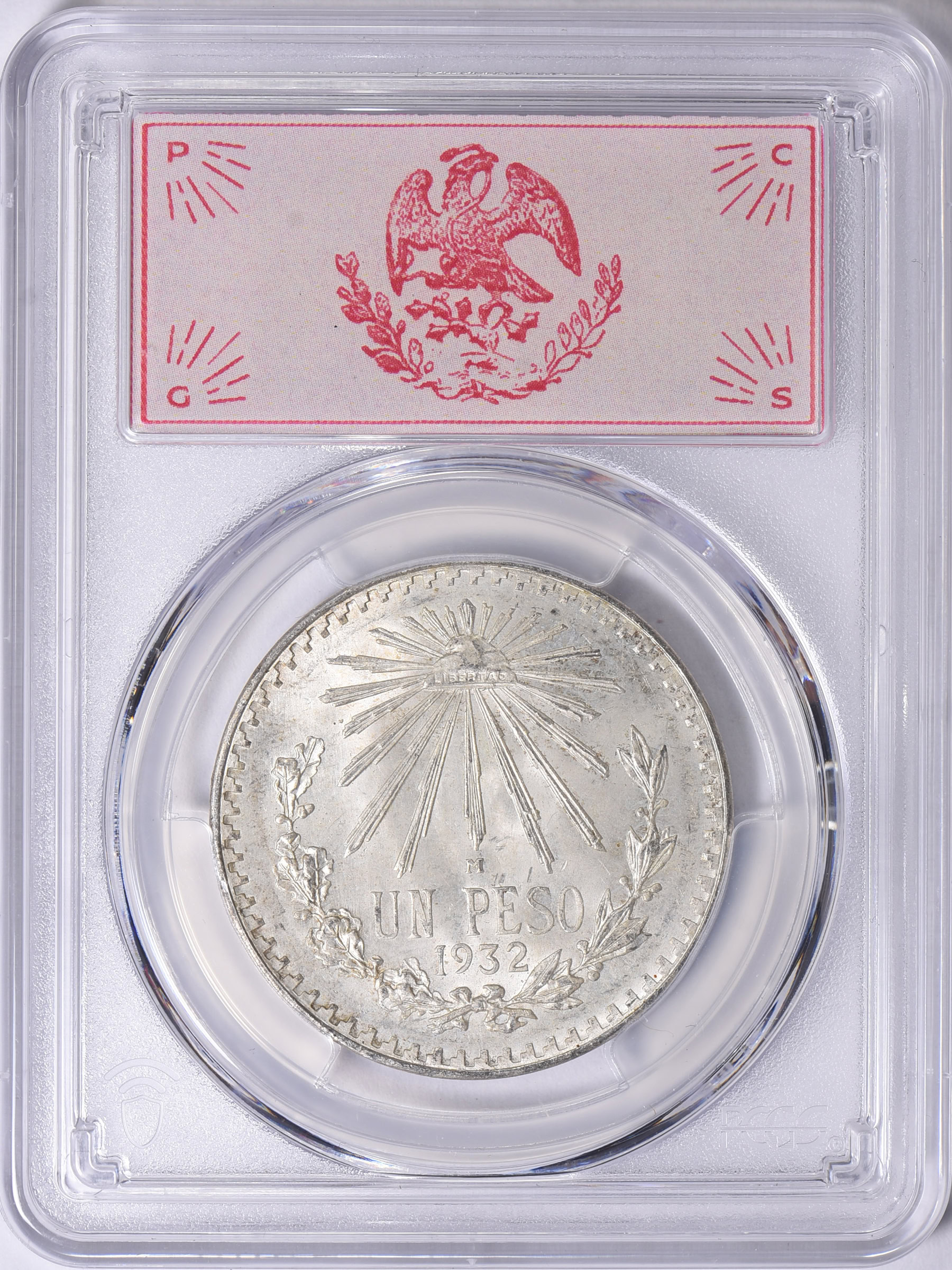 Mexico 1932-M Silver Peso KM-455 PCGS MS-66+ (Item 1710841 ...