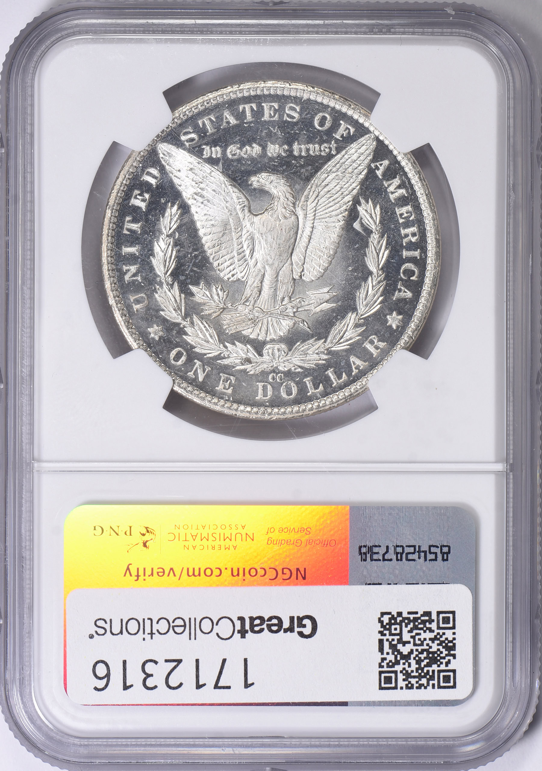 1882-CC Morgan Silver Dollar NGC MS-65 PL (Item 1712316