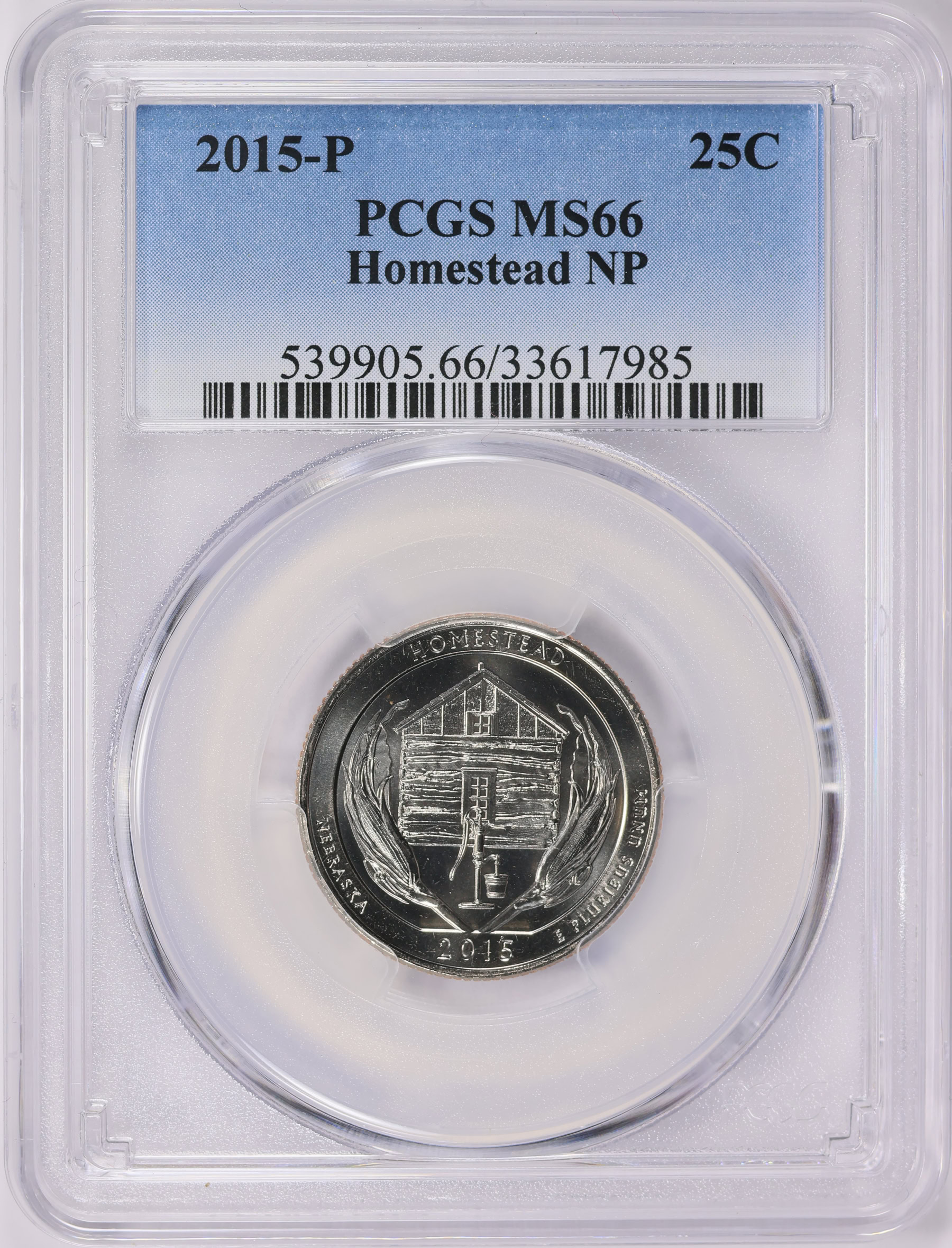 2015-P America the Beautiful Quarter Homestead NP PCGS MS-66 (Item ...