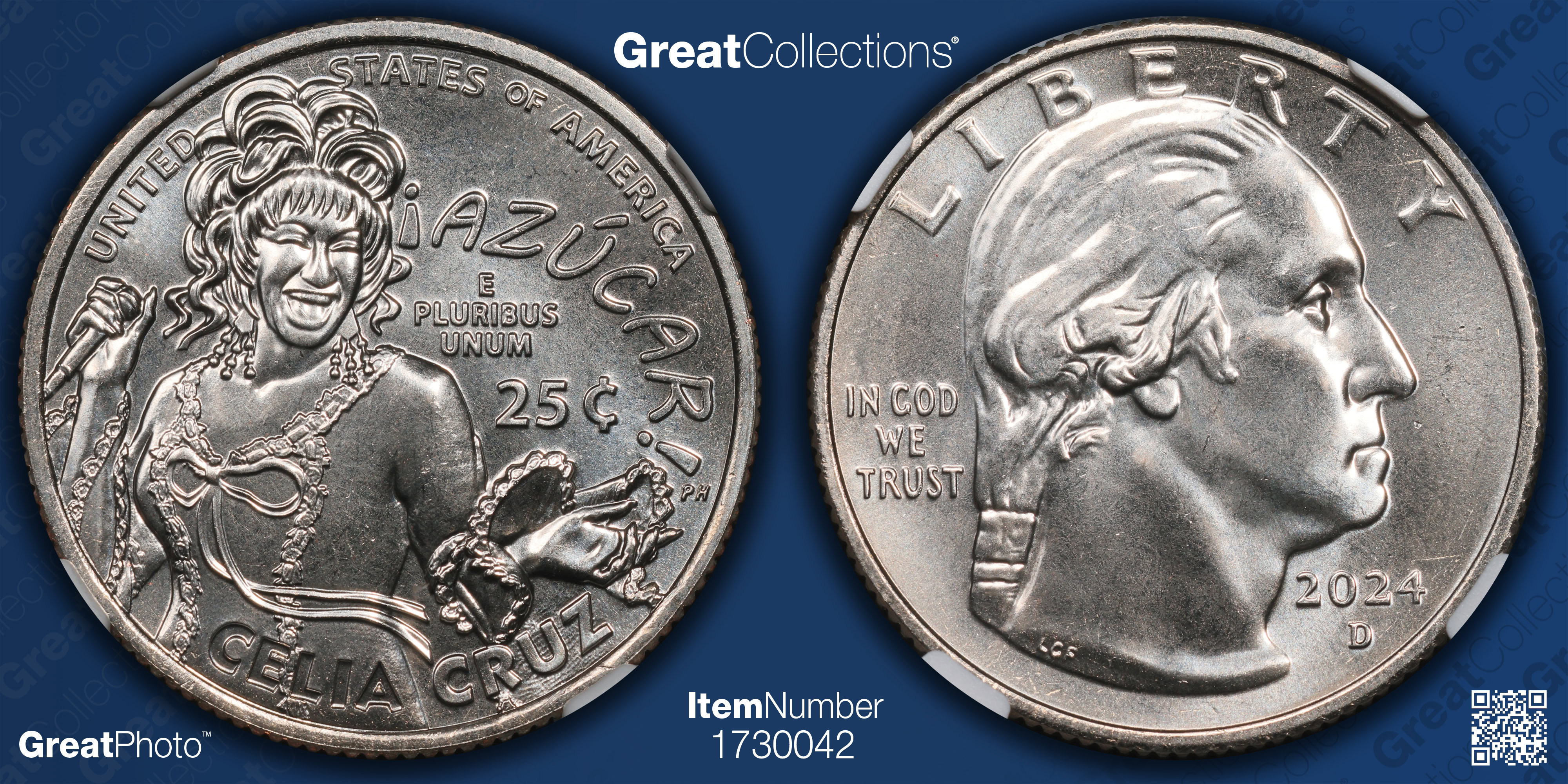 2024-D American Women Quarter Celia Cruz Early Releases NGC MS-68