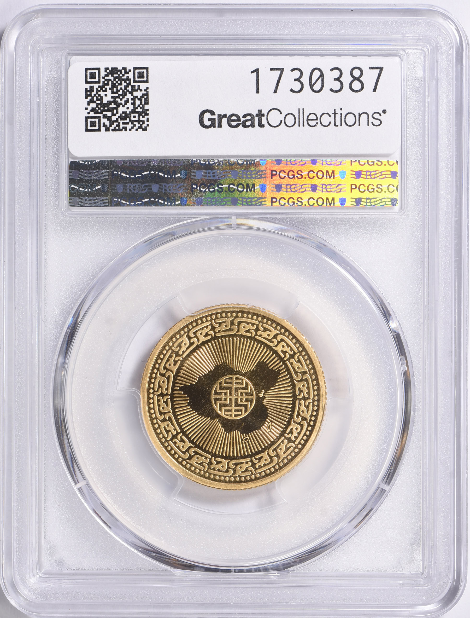 Taiwan Year 75 (1986) Gold Medallic 1,000 Yuan Birth of Chiang Kai