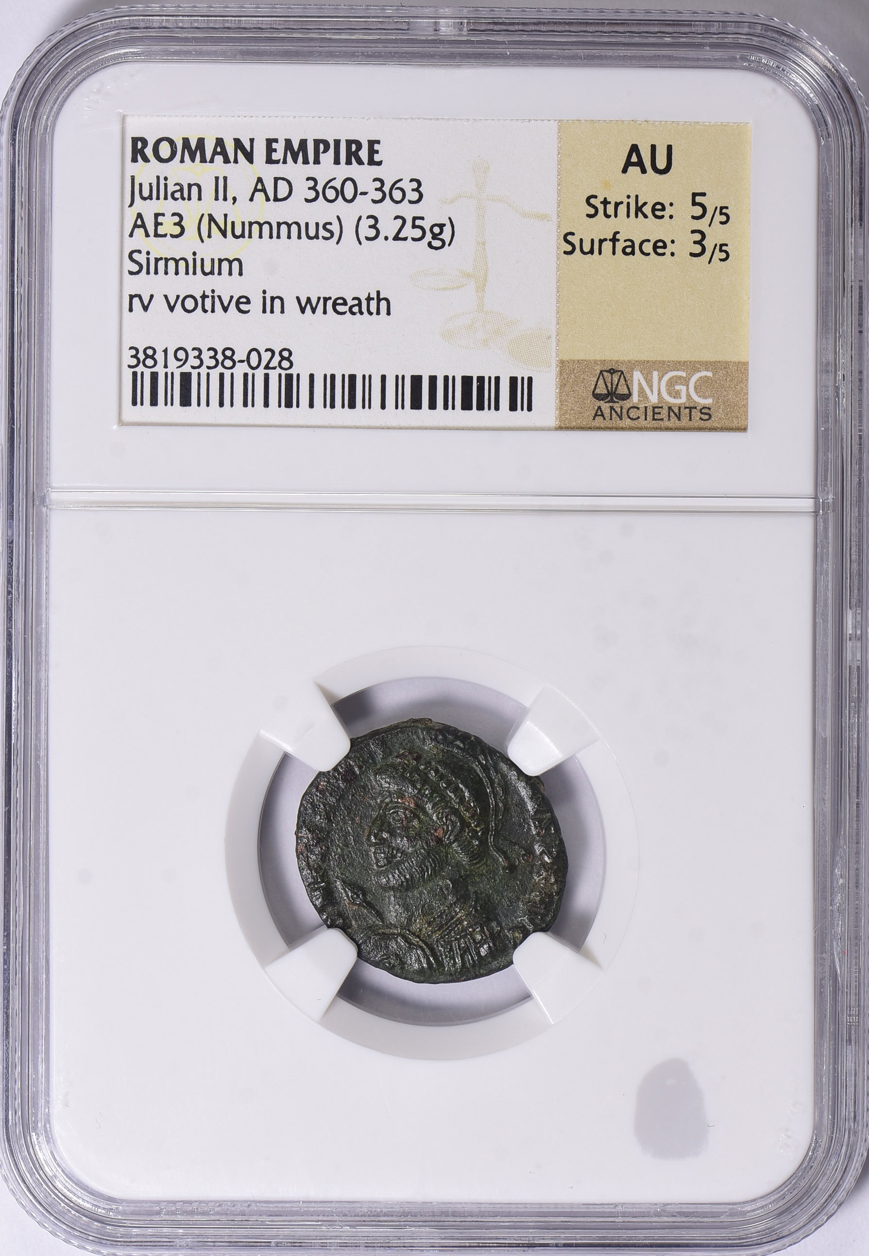 Ancient Roman Empire, Julian II (A.D. 360-363) c.A.D. 361-363 AE3