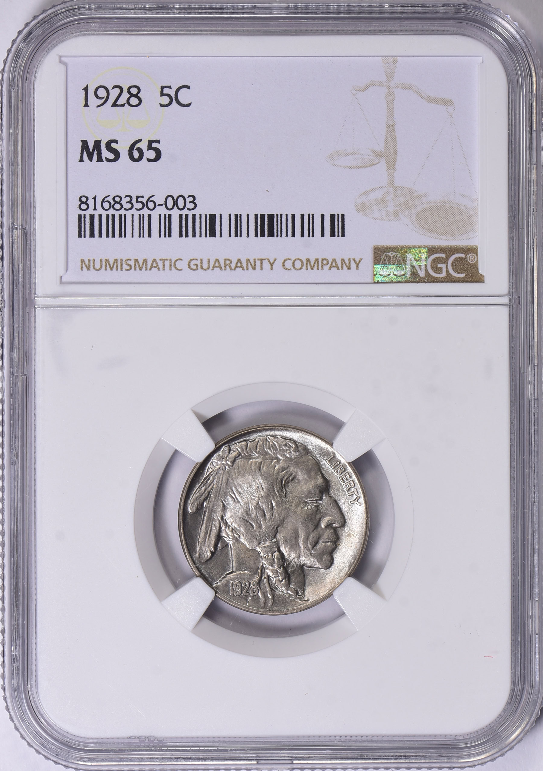 1928 Buffalo Nickel NGC MS-65 (Item 1733714) | GreatCollections Coin ...