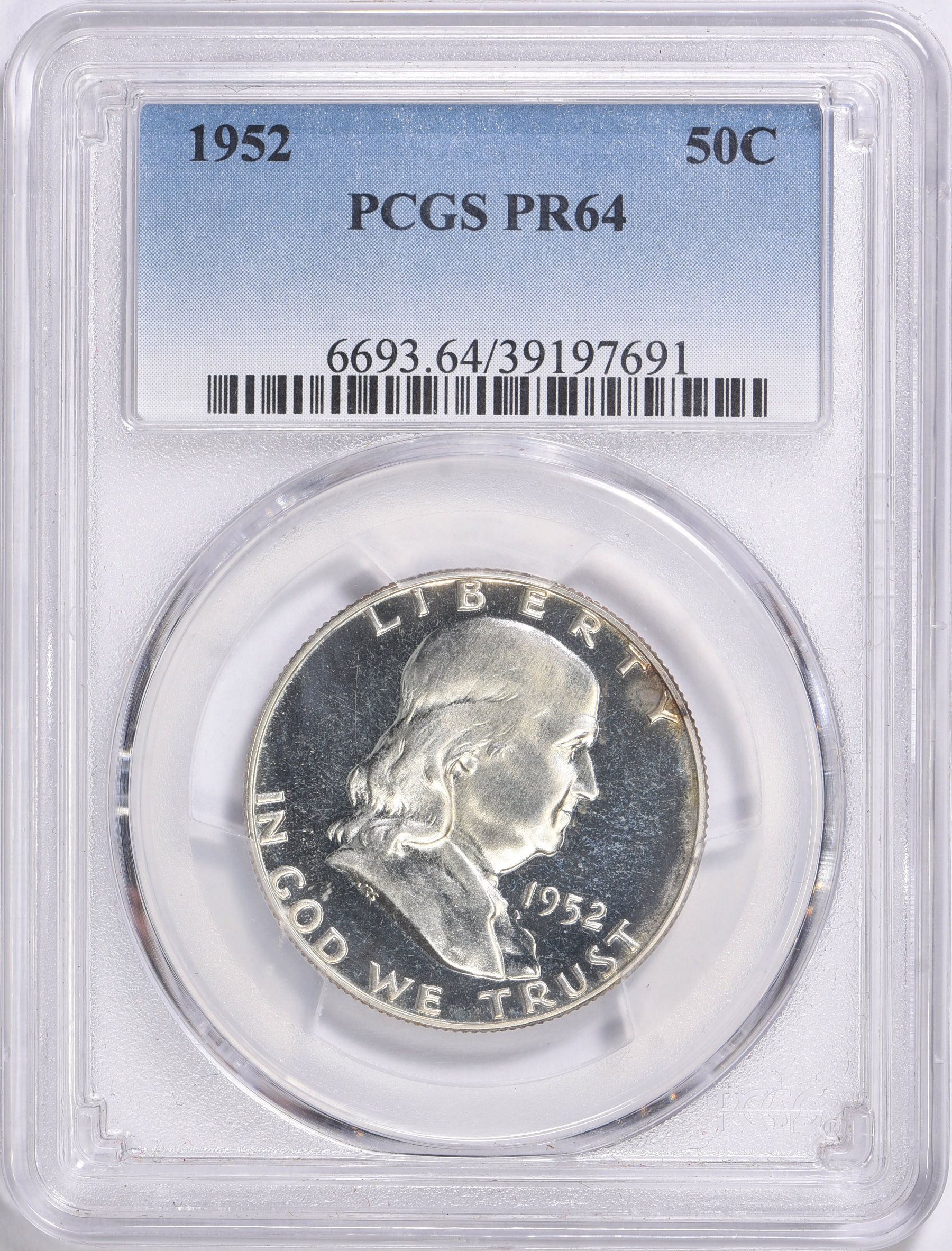 1952 Franklin Half Dollar PCGS Proof-64 (Item 1740795 ...