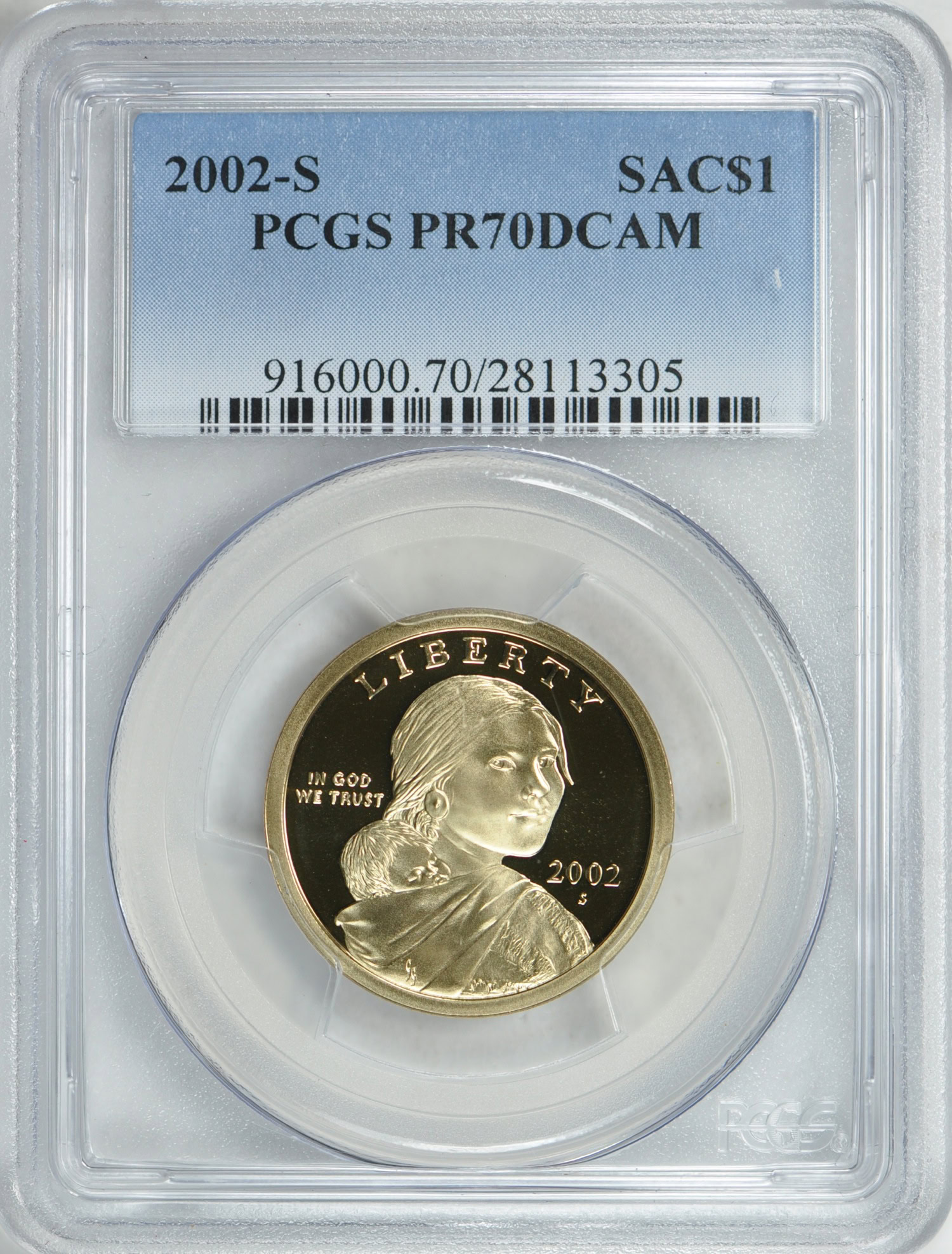 2002-S Sacagawea Dollar PCGS Proof-70 DCAM (Item 174211