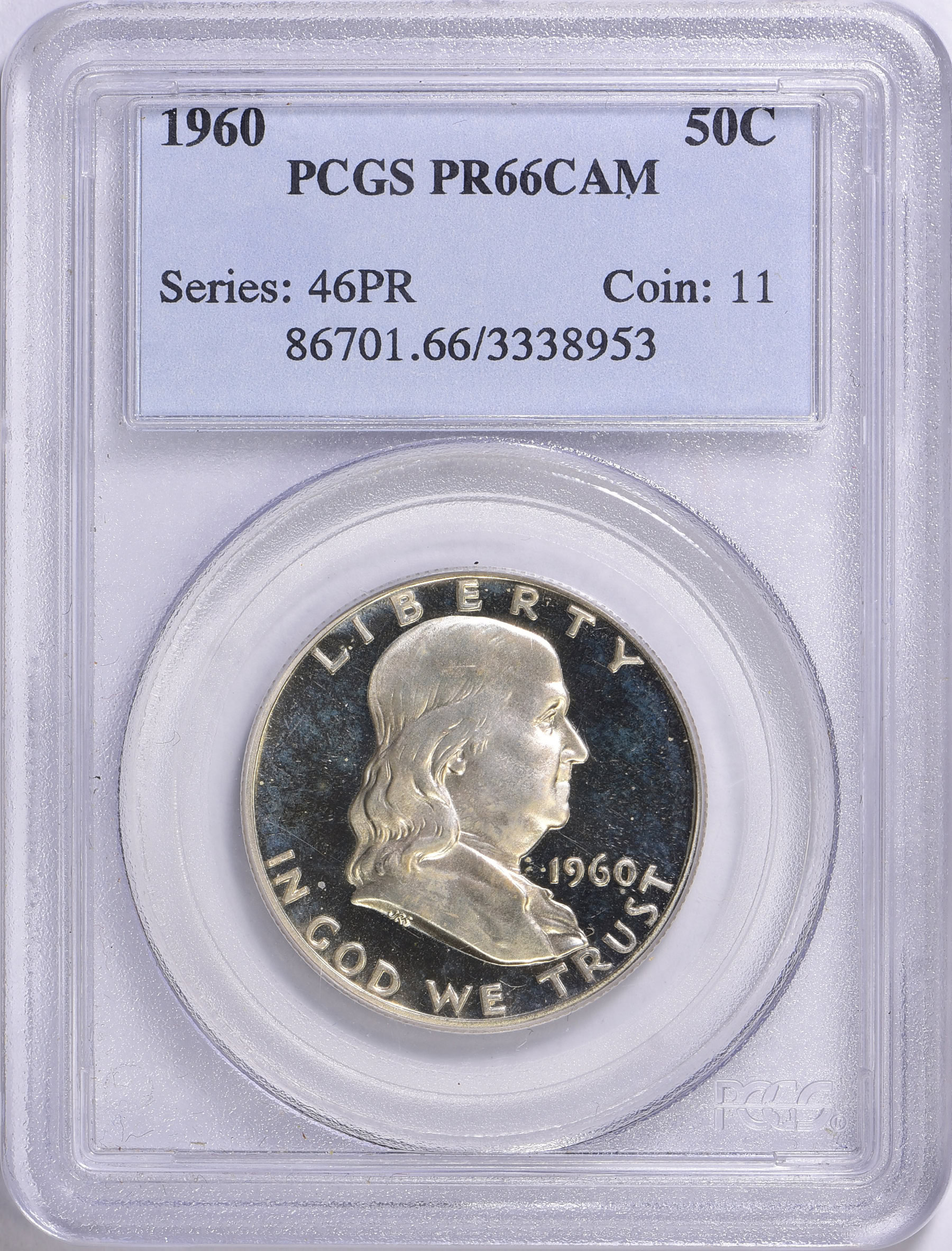1960 Franklin Half Dollar PCGS Proof-66 CAMEO (Item 1746596 ...