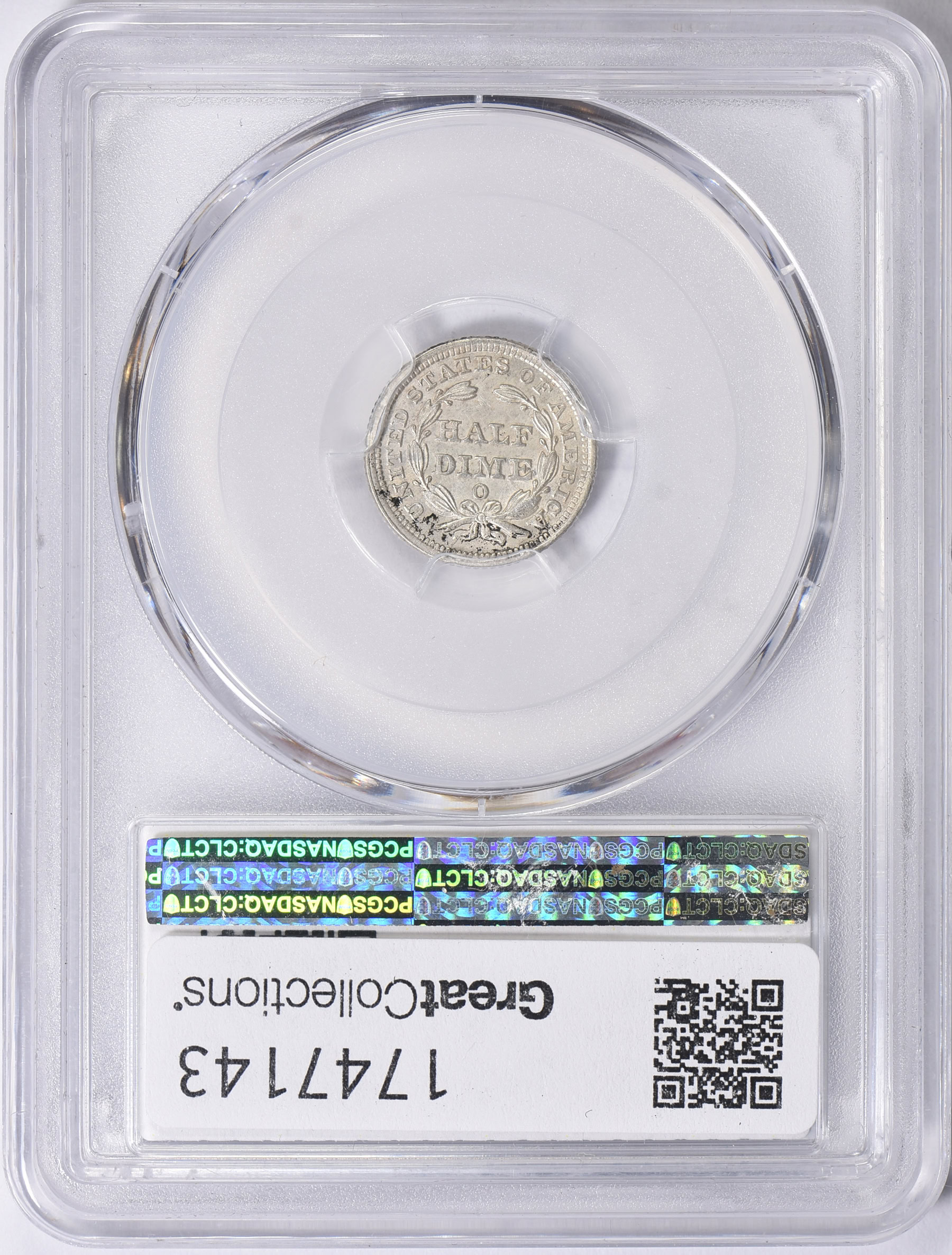 1858-O Seated Liberty Half Dime PCGS MS-61 (Item 1747143