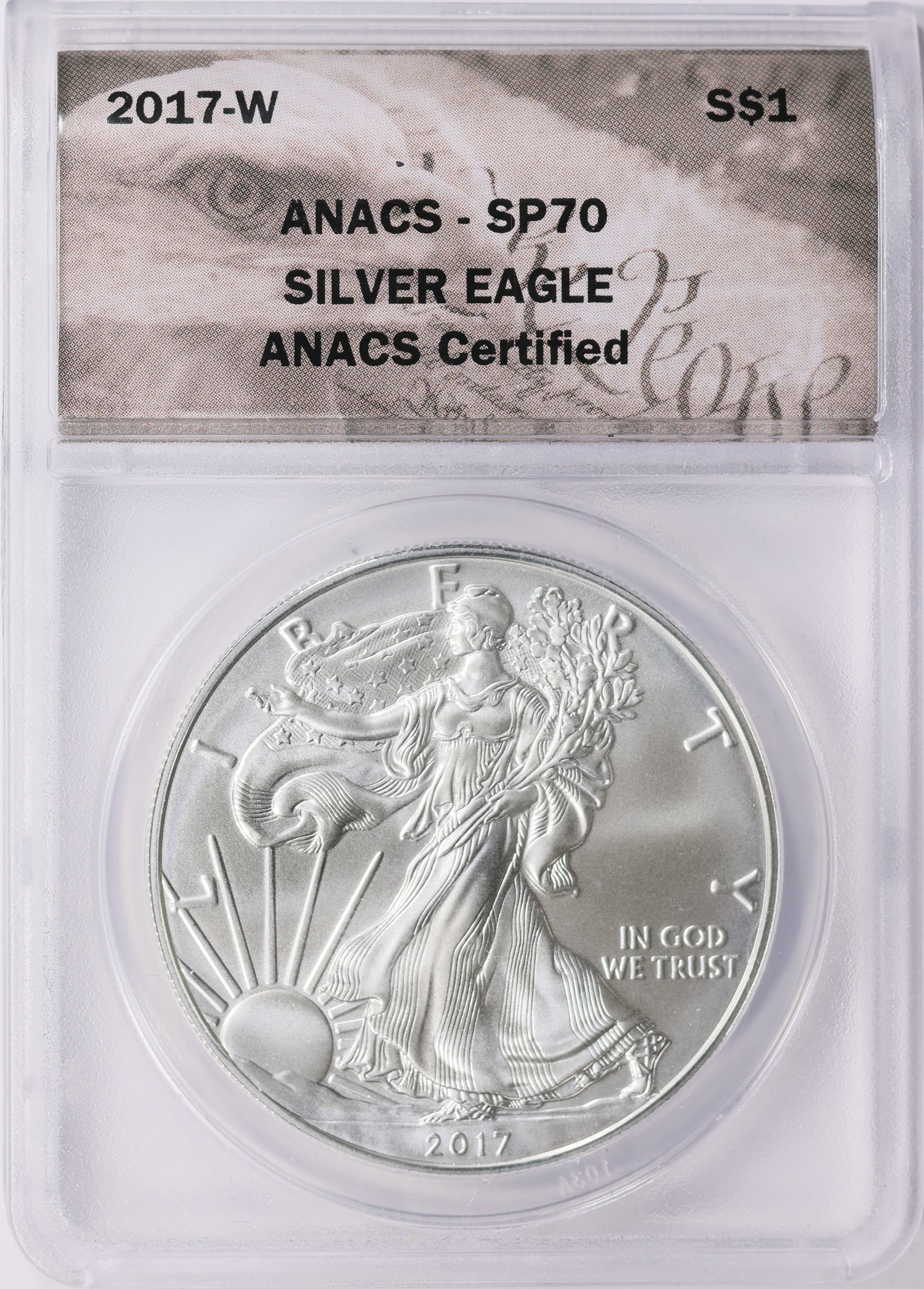 2017-W $1 Silver Eagle ANACS SP-70 (Item 1749310