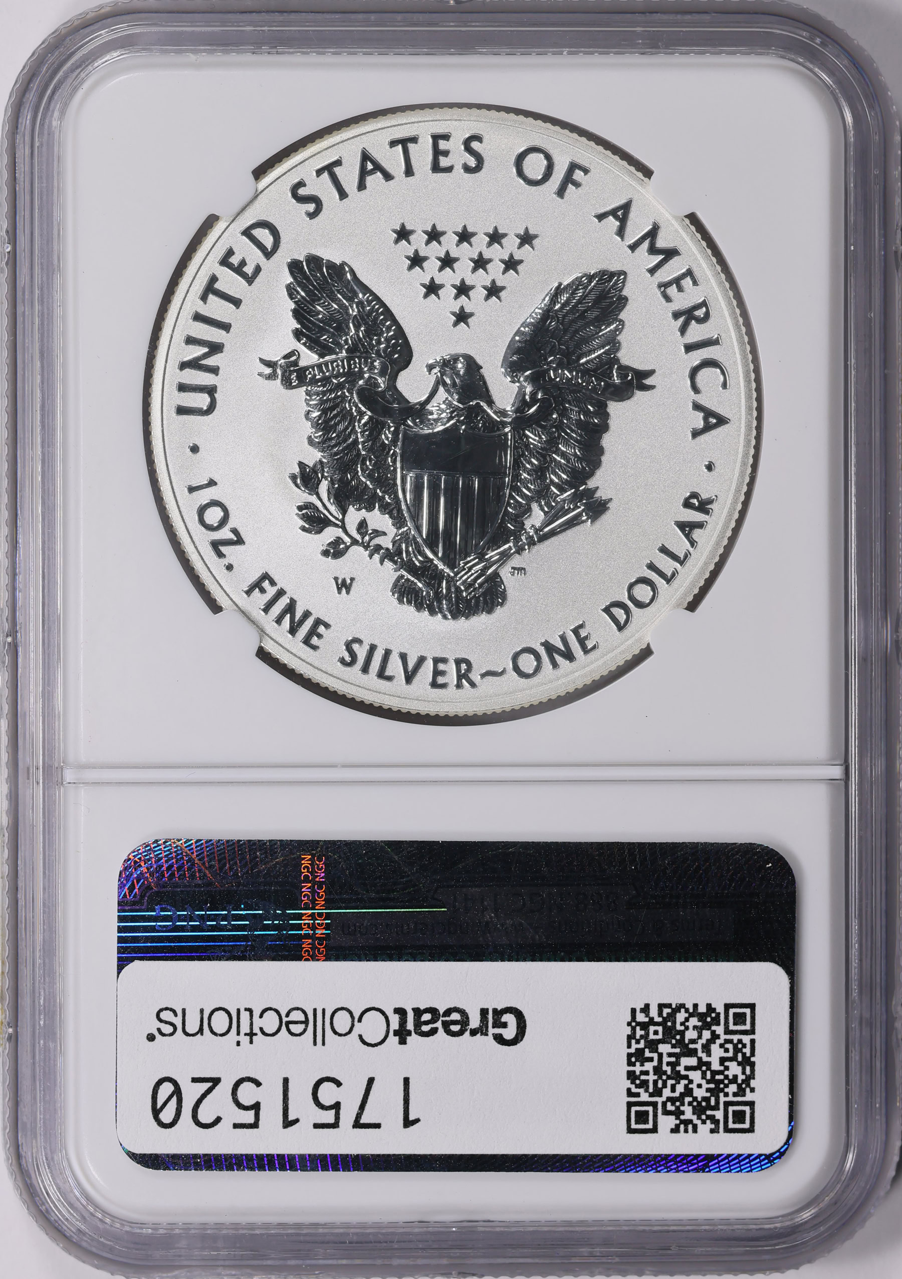 2013-W $1 Silver Eagle Reverse Proof Early Releases NGC Proof-70 (Item ...