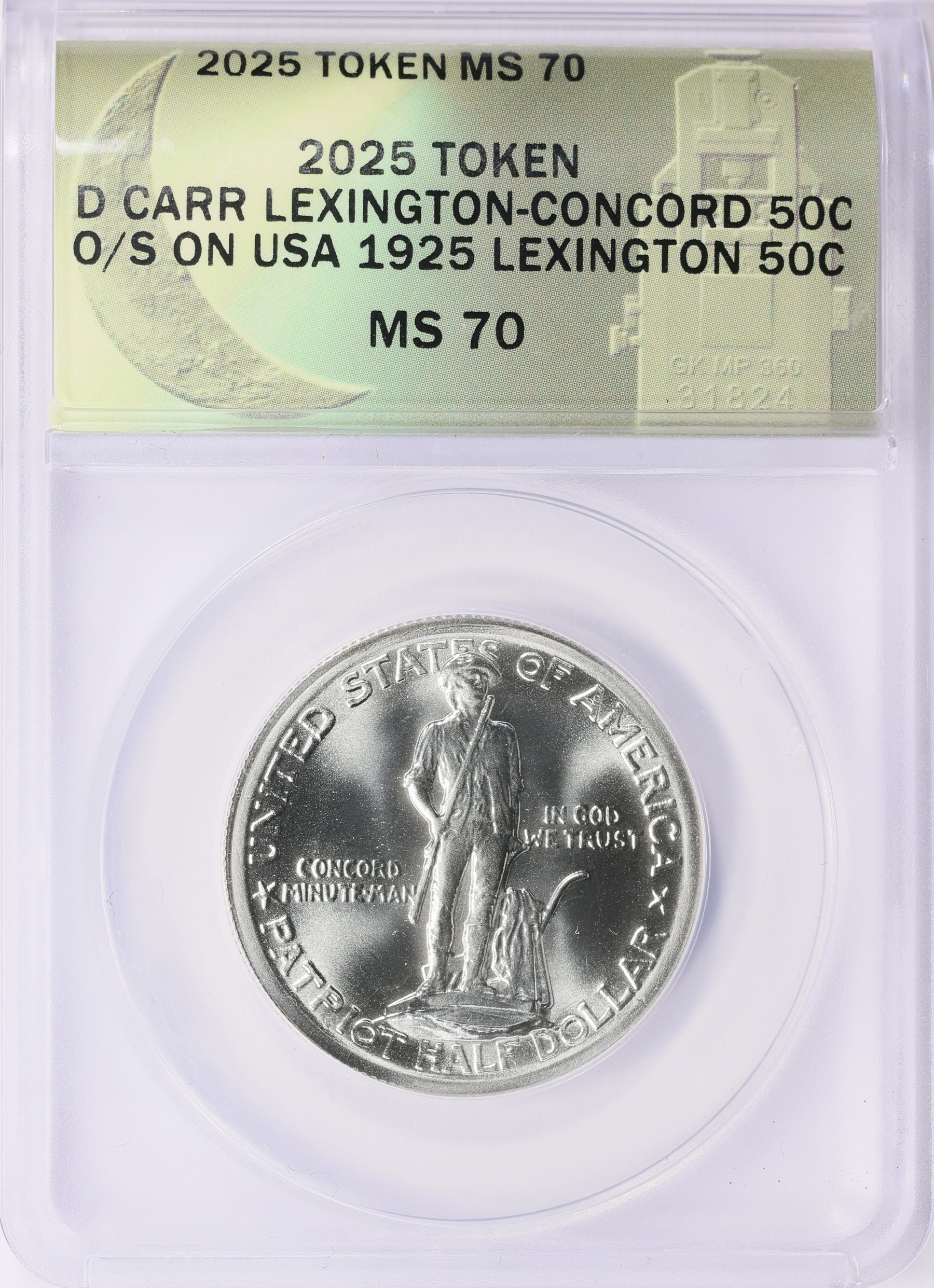 2025 Lexington-Concord Semiquincentennial Silver Half Dollar