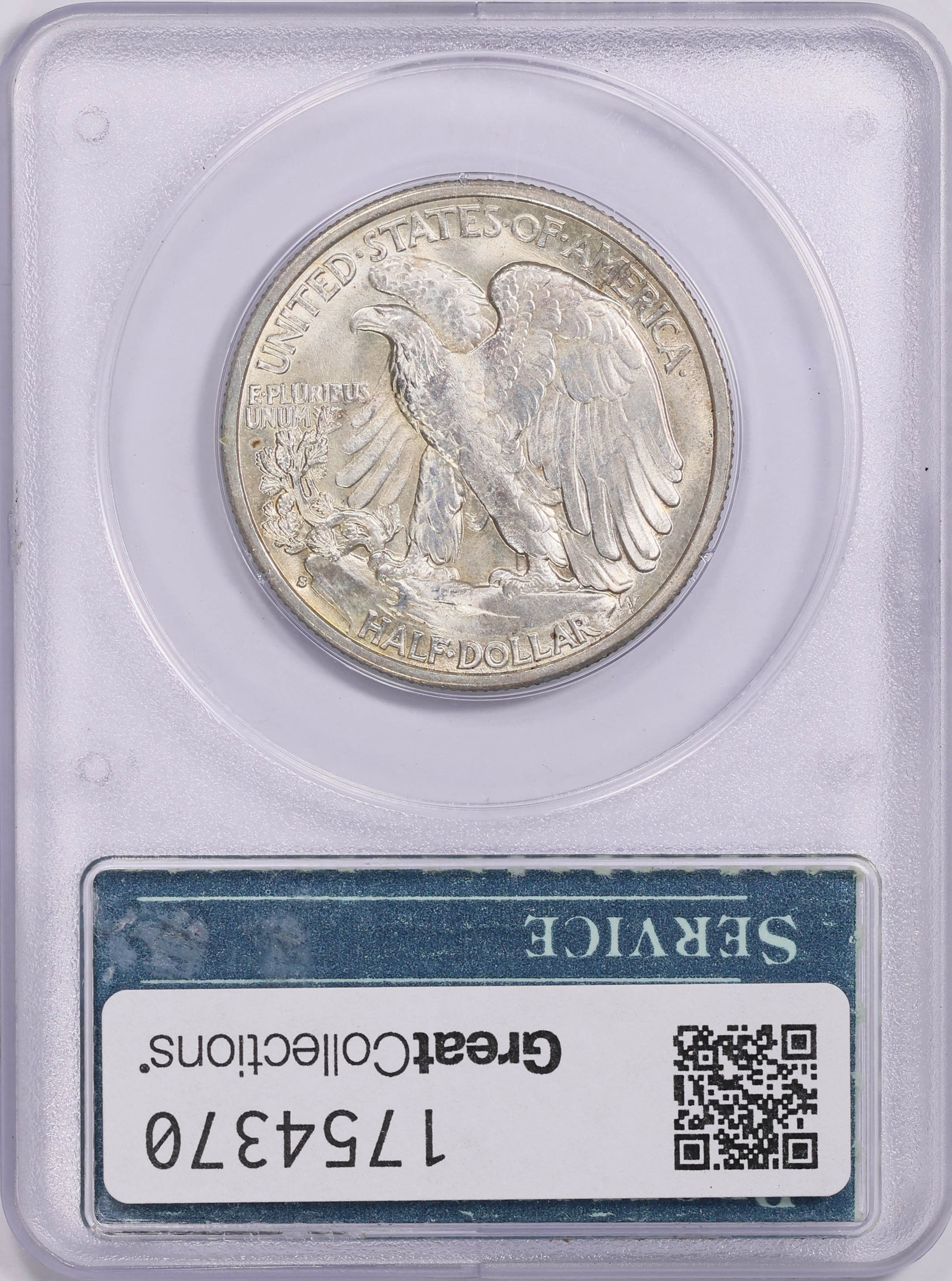 1941-S Walking Liberty Half Dollar PCGS MS-64 OGH (1st Gen) (Item ...