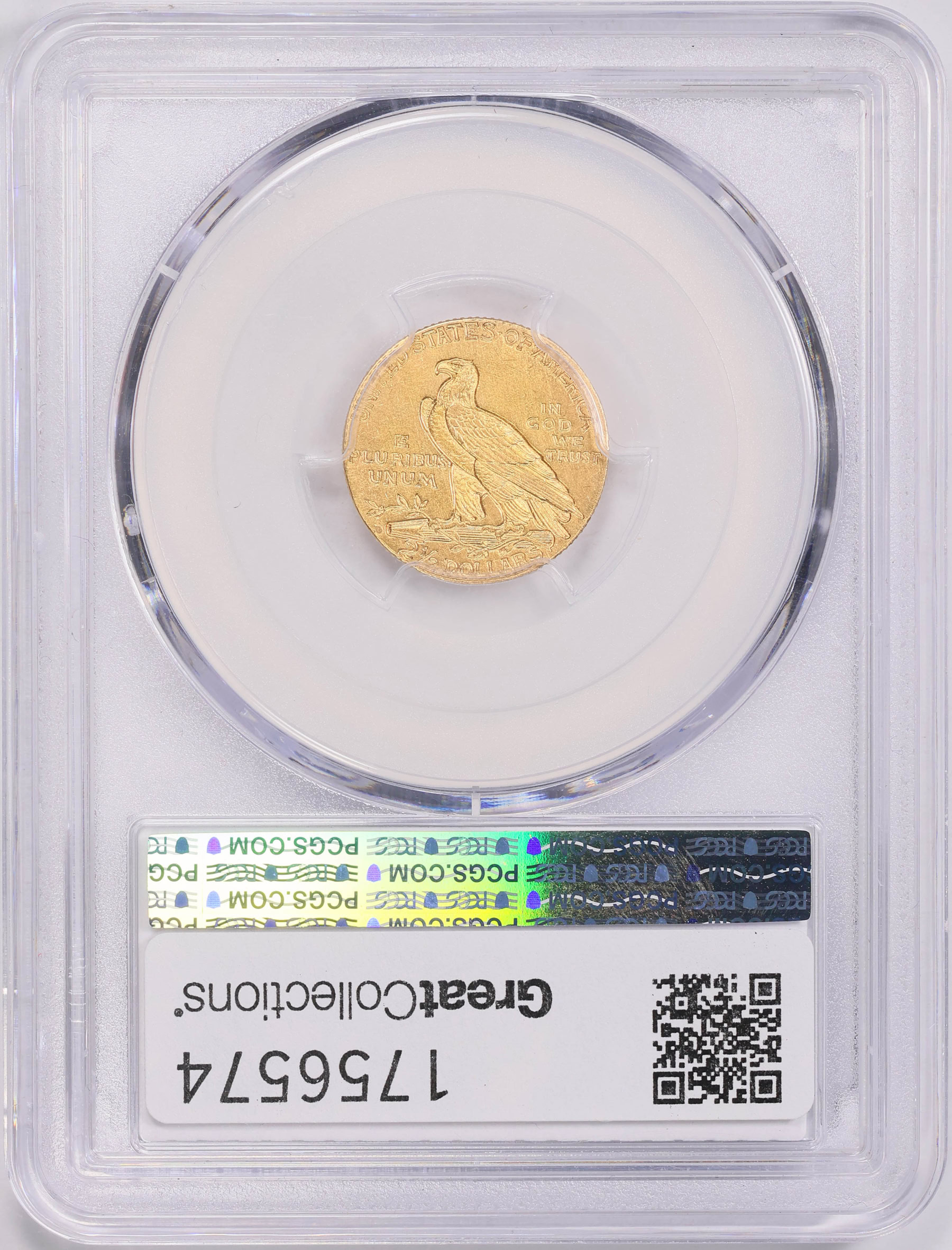 1911-D Indian Gold Quarter Eagle Strong D PCGS Genuine Unc Details ...