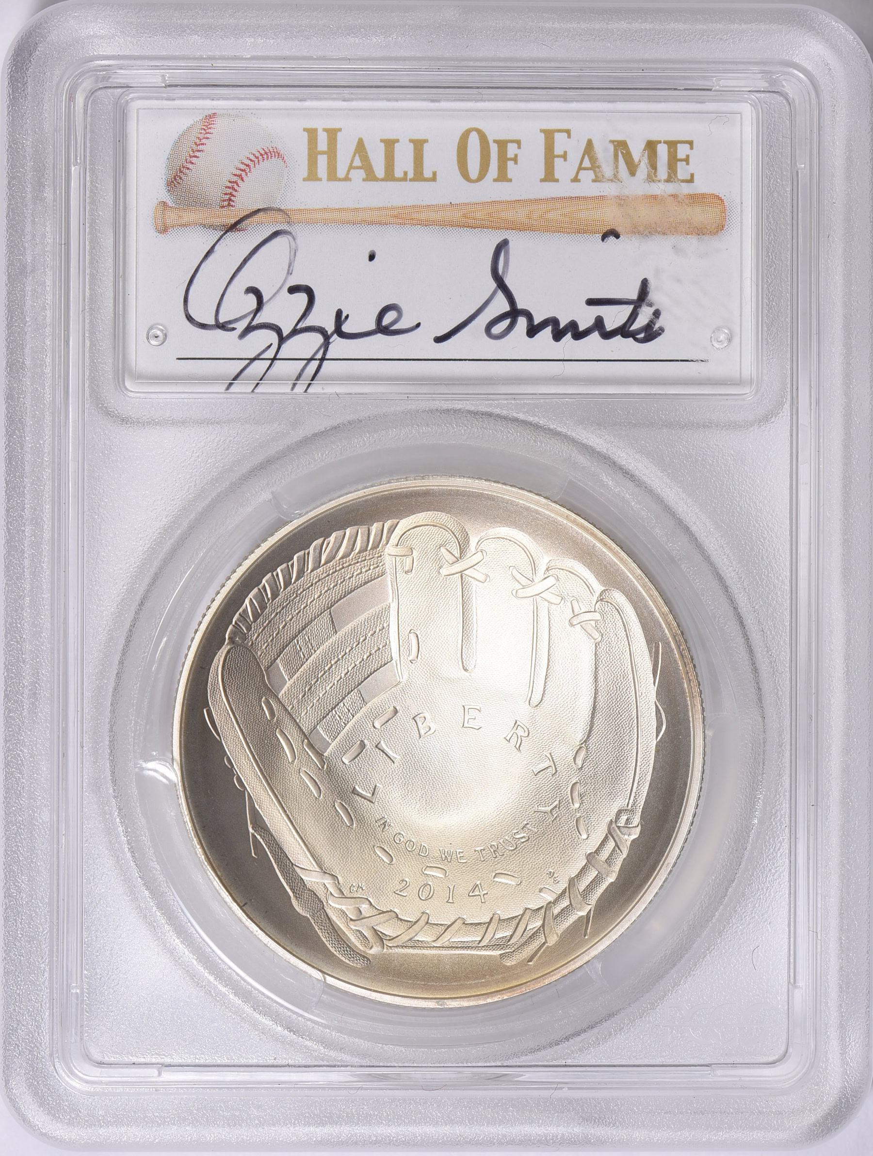 2014-P Baseball Hall of Fame Silver Dollar PCGS MS-70 (Ozzie Smith