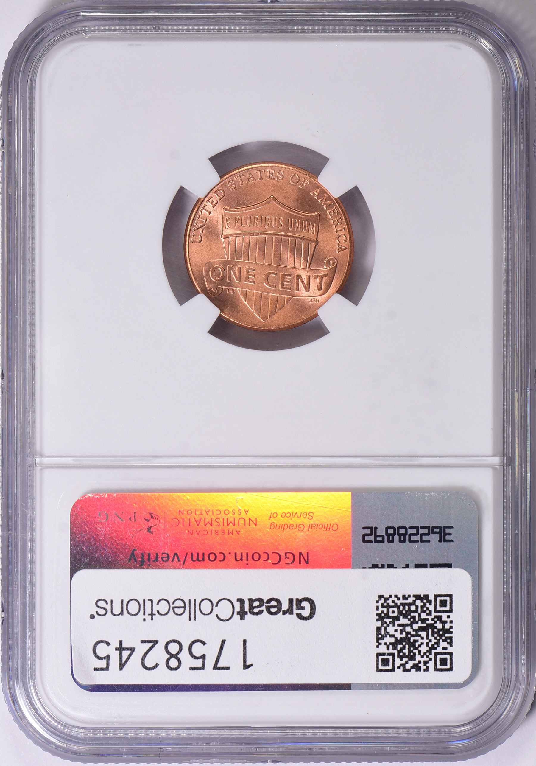 thumbnail image 2 of 2023-P Lincoln Shield Small Cent – Extra V Variety, Uncirculated Red (RD) From Original Fed Roll 2 of 2