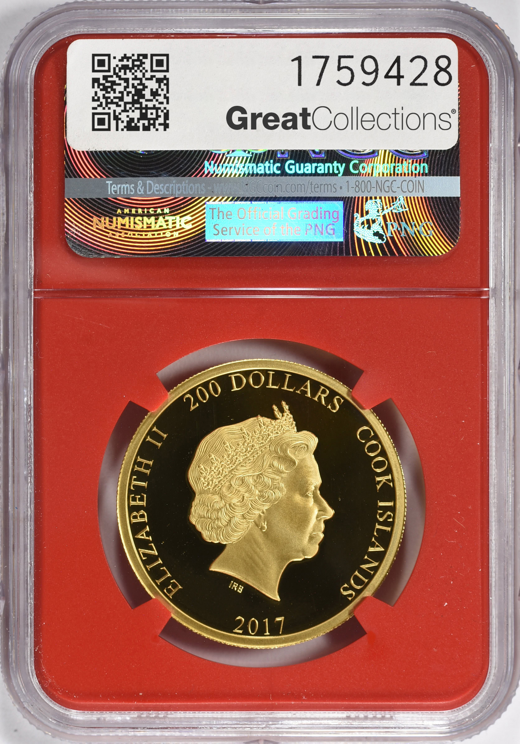 Cook Islands 2017 Gold $200 Spider-Man: Homecoming With Stan Lee