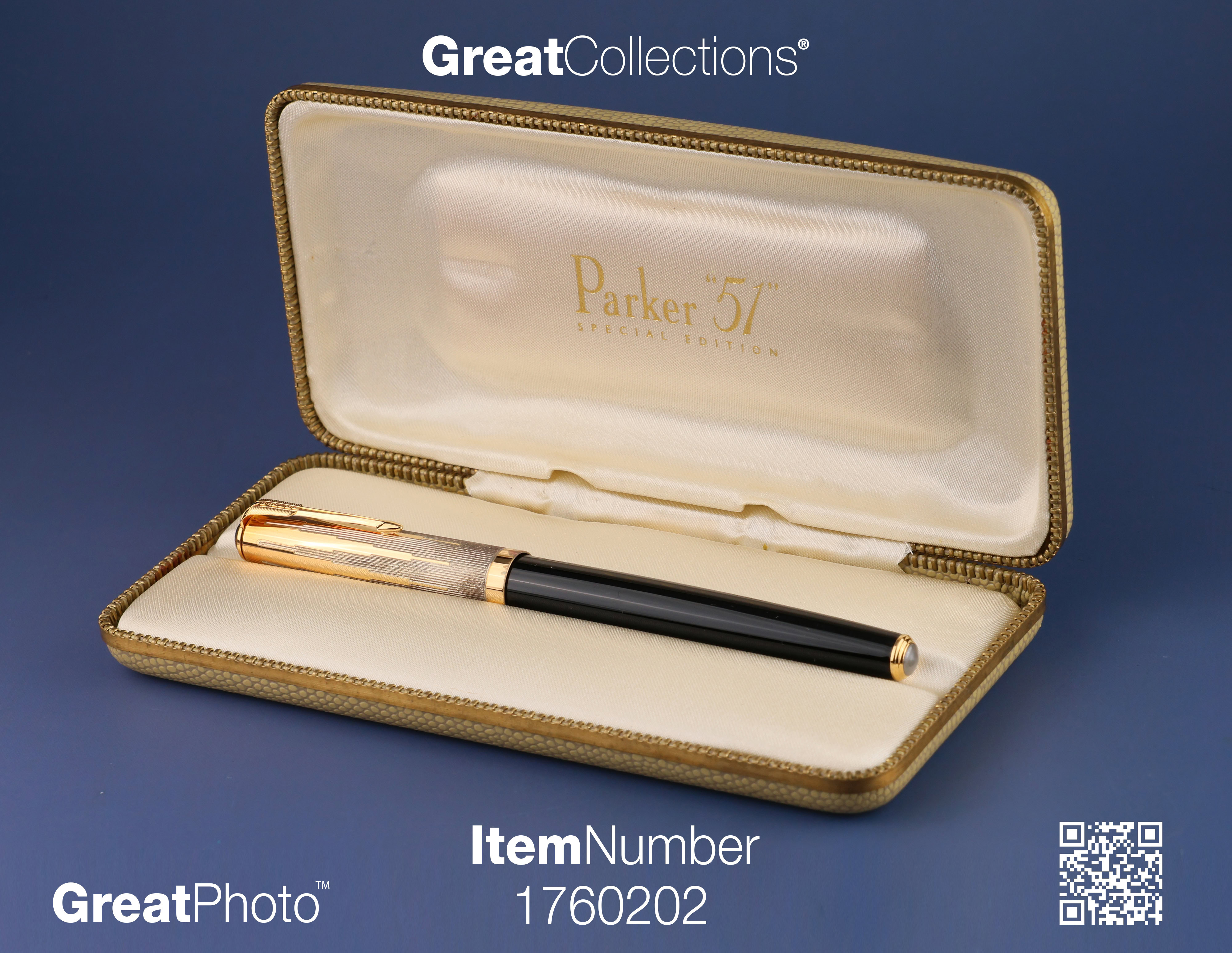2002 Parker 51 Special Edition Black With Gold Accents And Grooved 2002-parker-51-special-edition-black-with-gold-accents-and-grooved