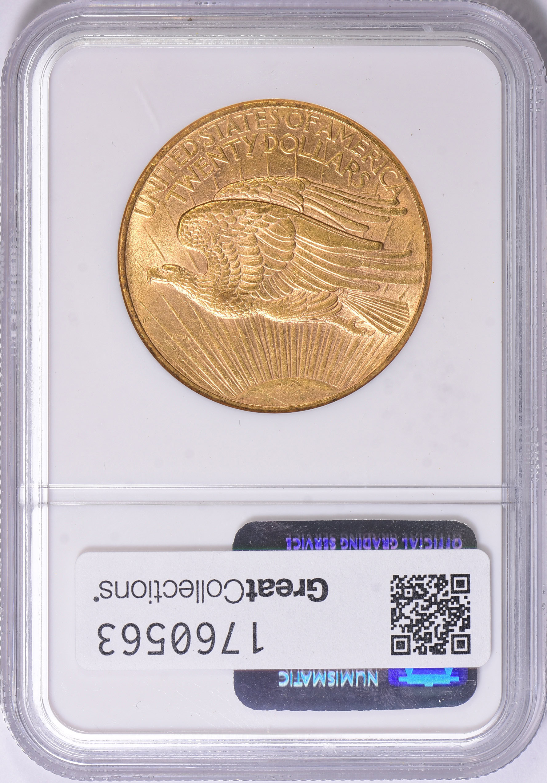 1908-D Saint-Gaudens Gold Double Eagle No Motto NGC MS-61 (Item 1760563 ...