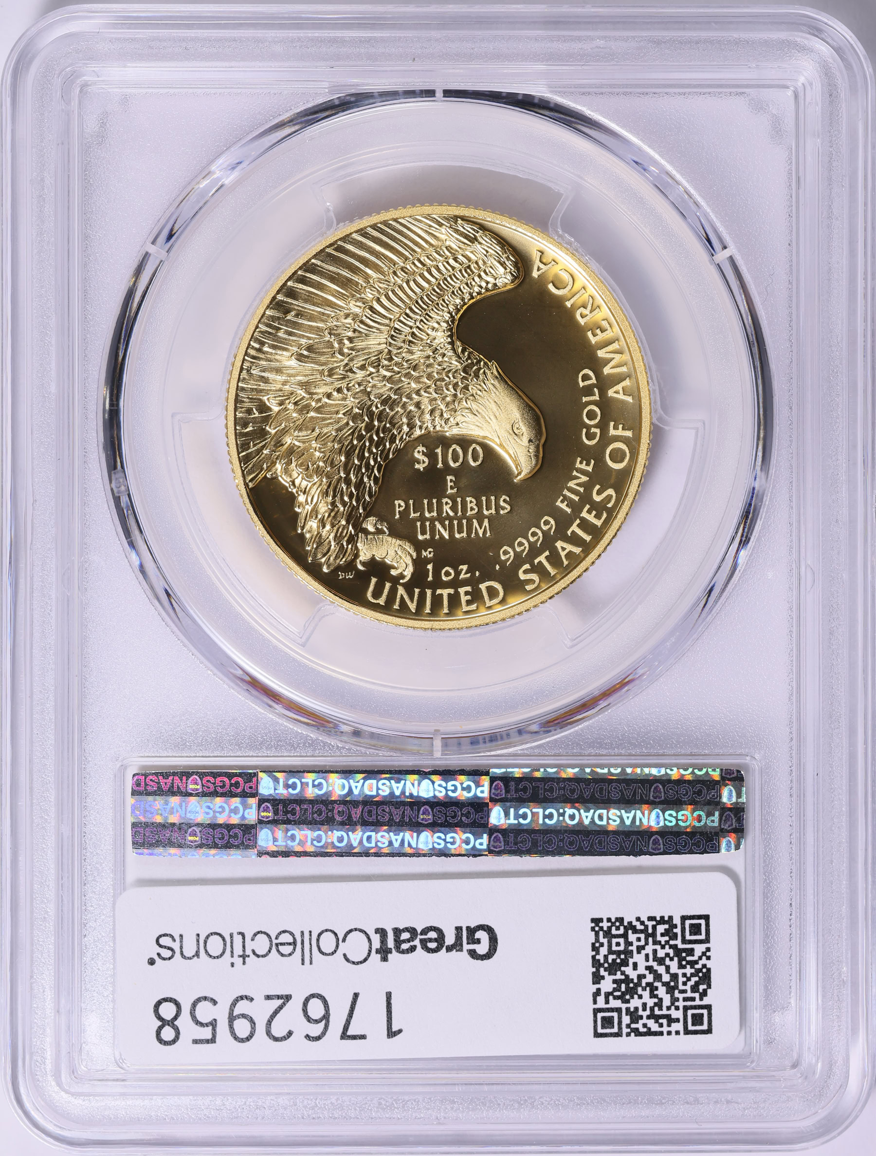 2019-W Gold $100 American Liberty High Relief Enhanced PCGS SP-70