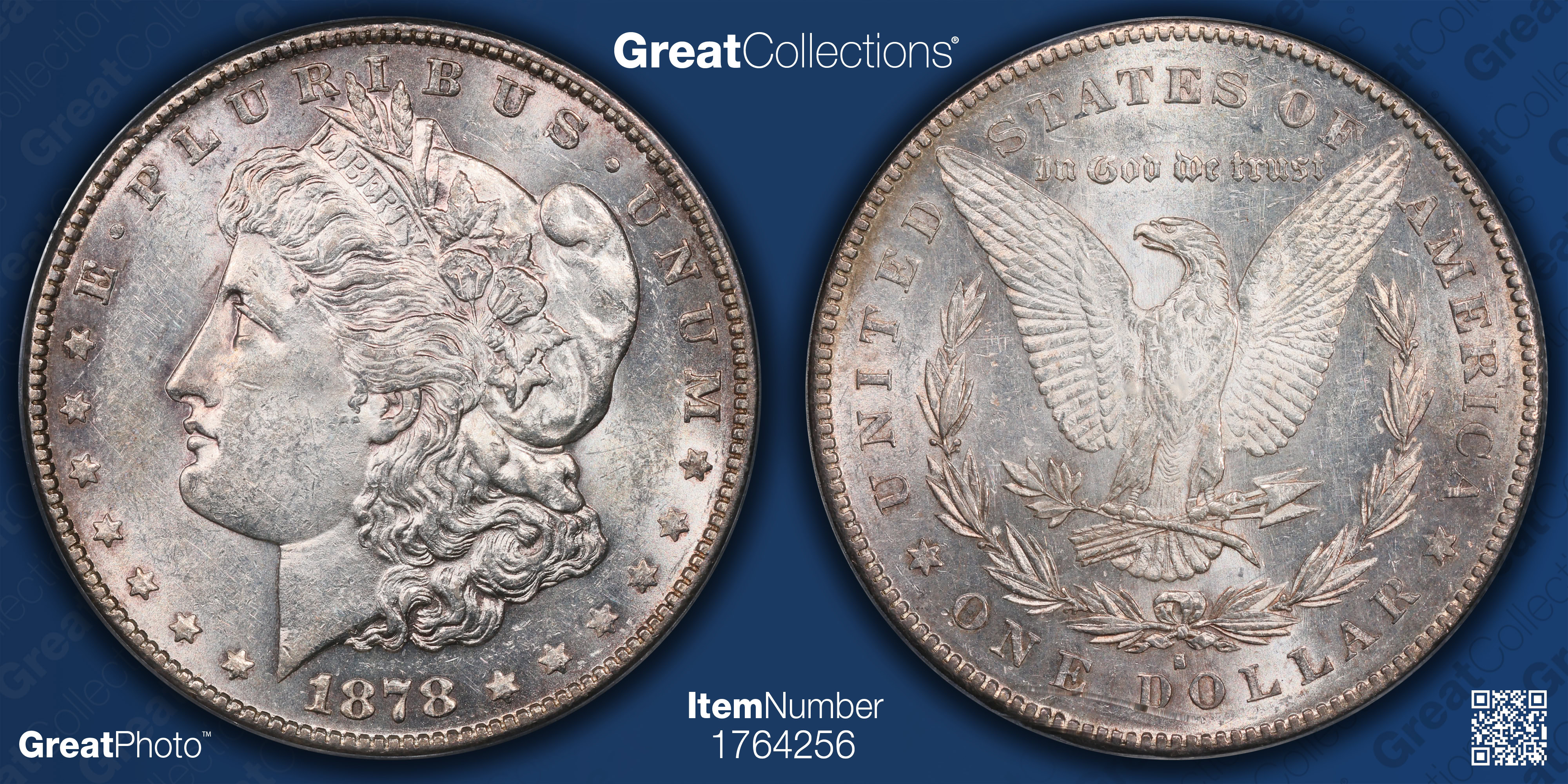 1878-S Morgan Silver Dollar Lava Wing VAM-50 Hit List PCGS AU-55