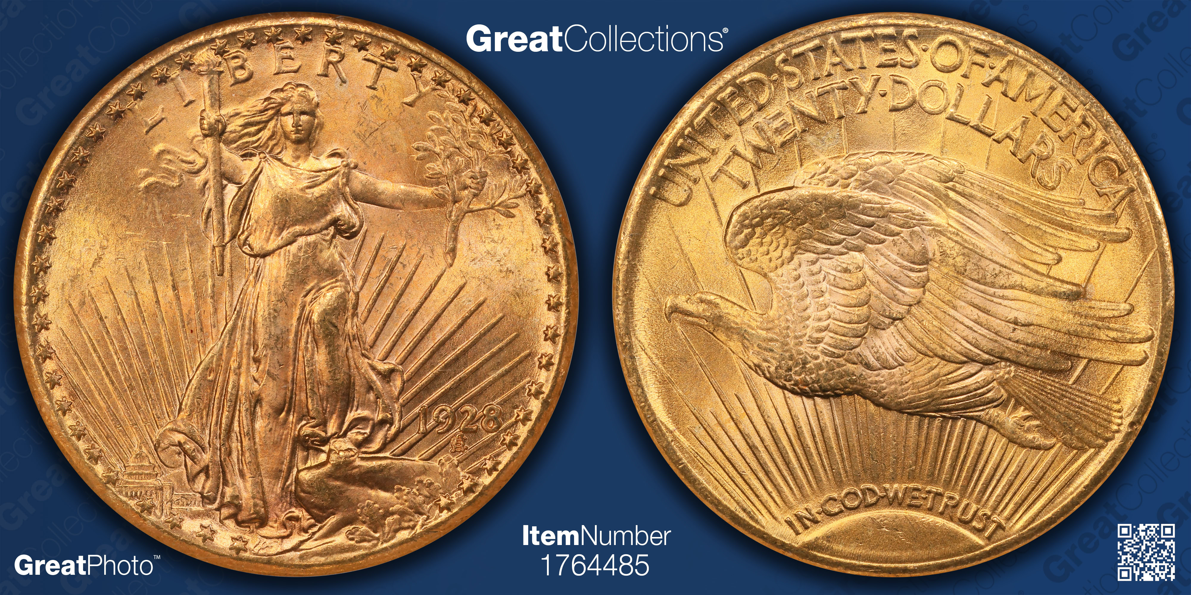 1928 Saint-Gaudens Gold Double Eagle NGC MS-64 (Item 1764485 ...