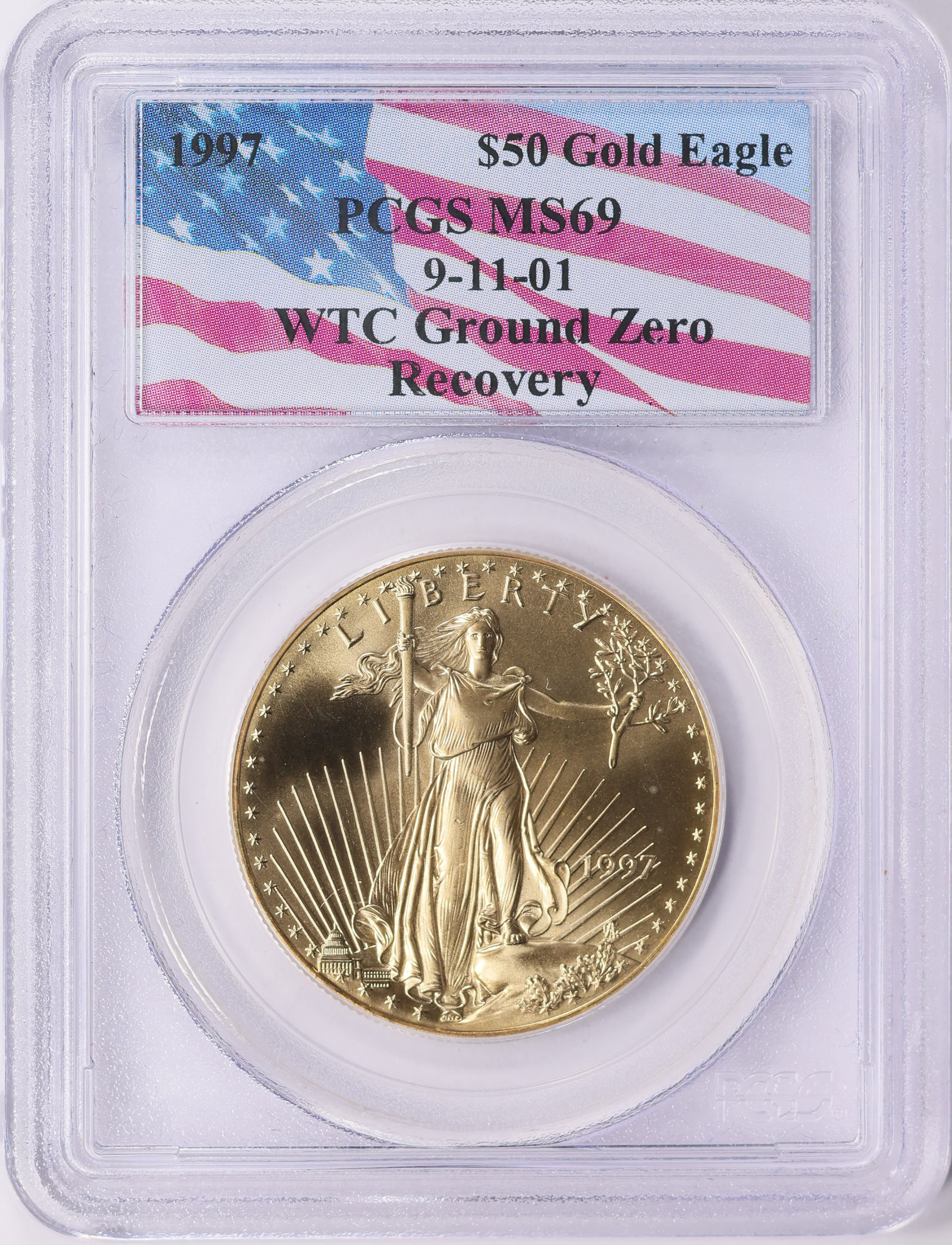 1997 $50 One-Ounce Gold American Eagle WTC World Trade Center