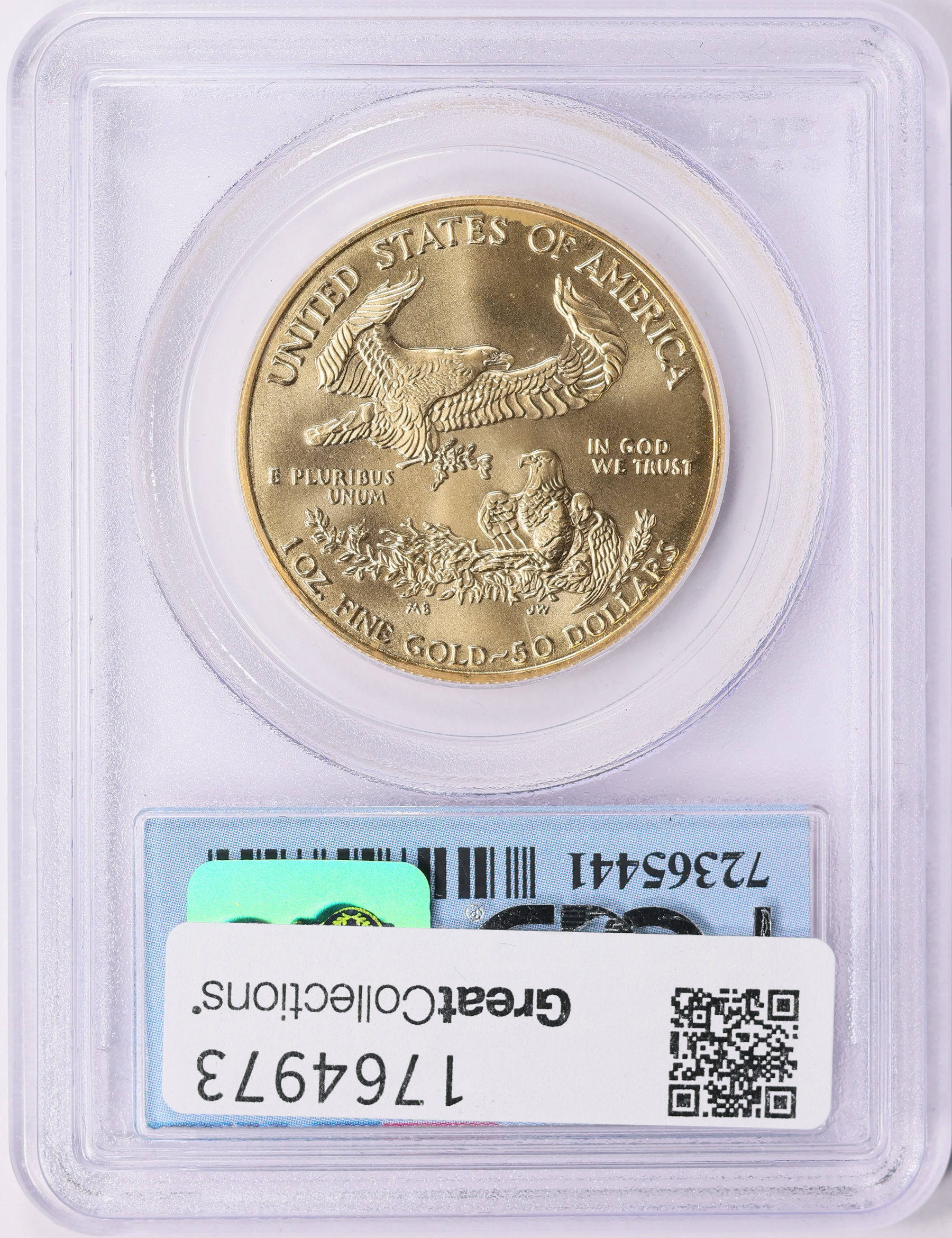 1997 $50 One-Ounce Gold American Eagle WTC World Trade Center
