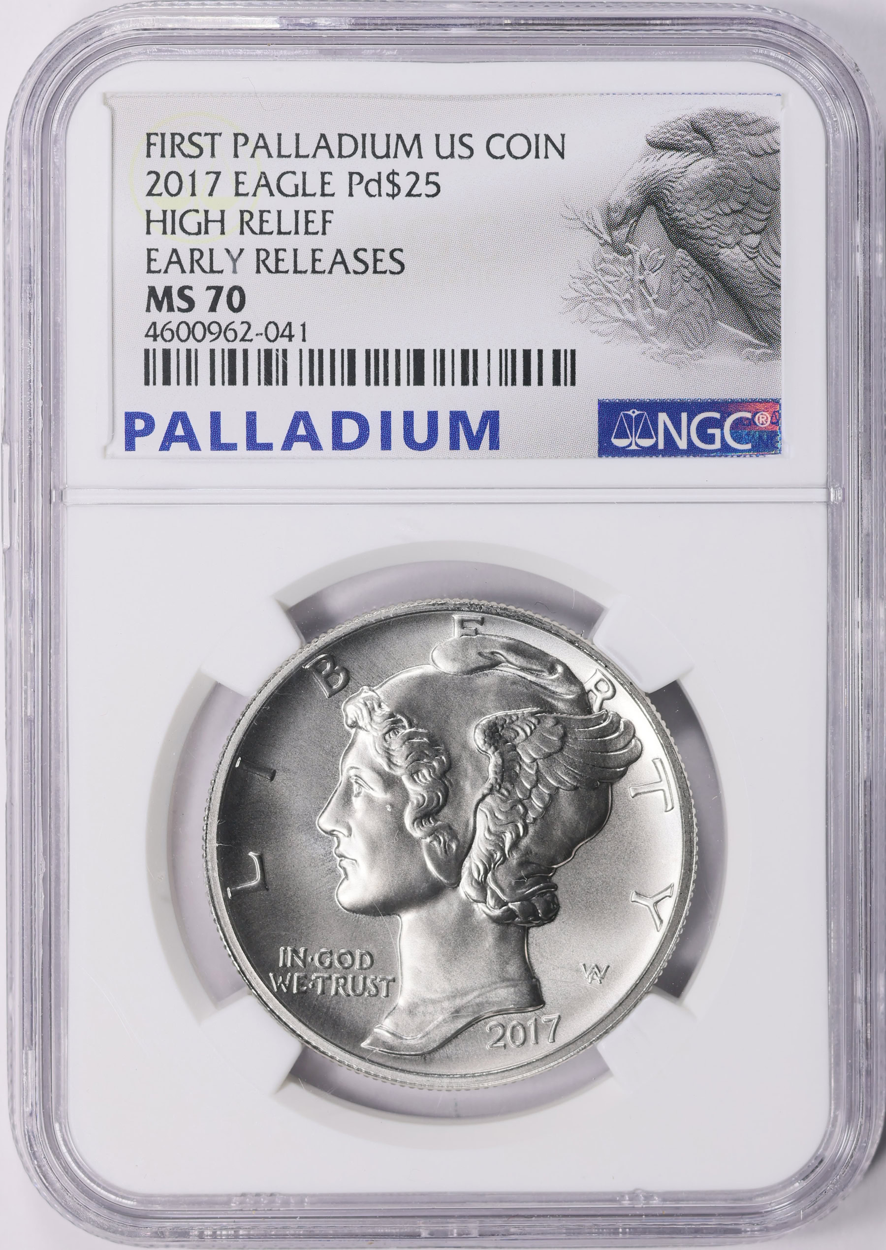 2017 25 American Liberty Palladium Early Releases NGC MS70 (Item