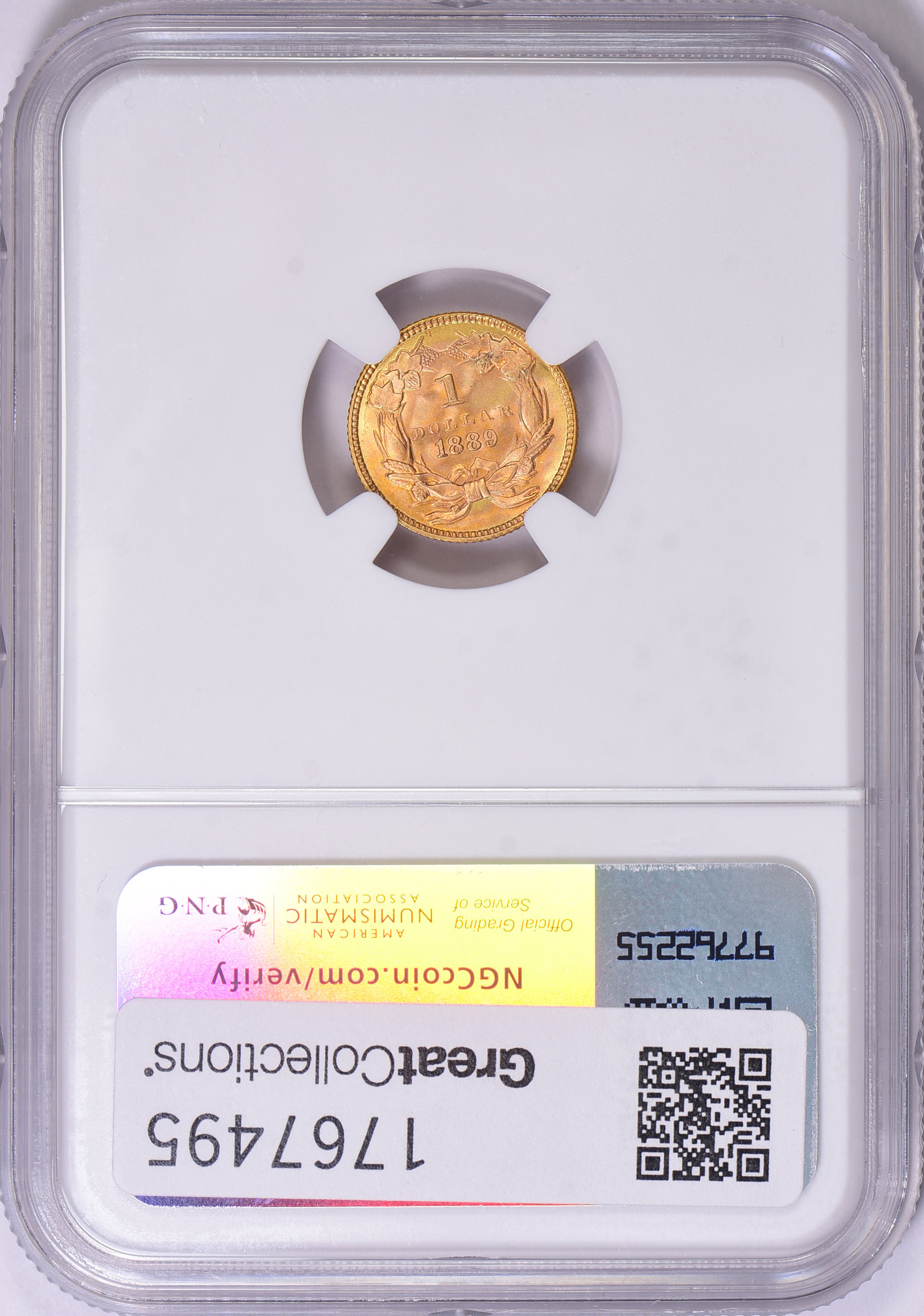 1889 Indian Princess Gold Dollar NGC MS-68+ (Item 1767495 ...