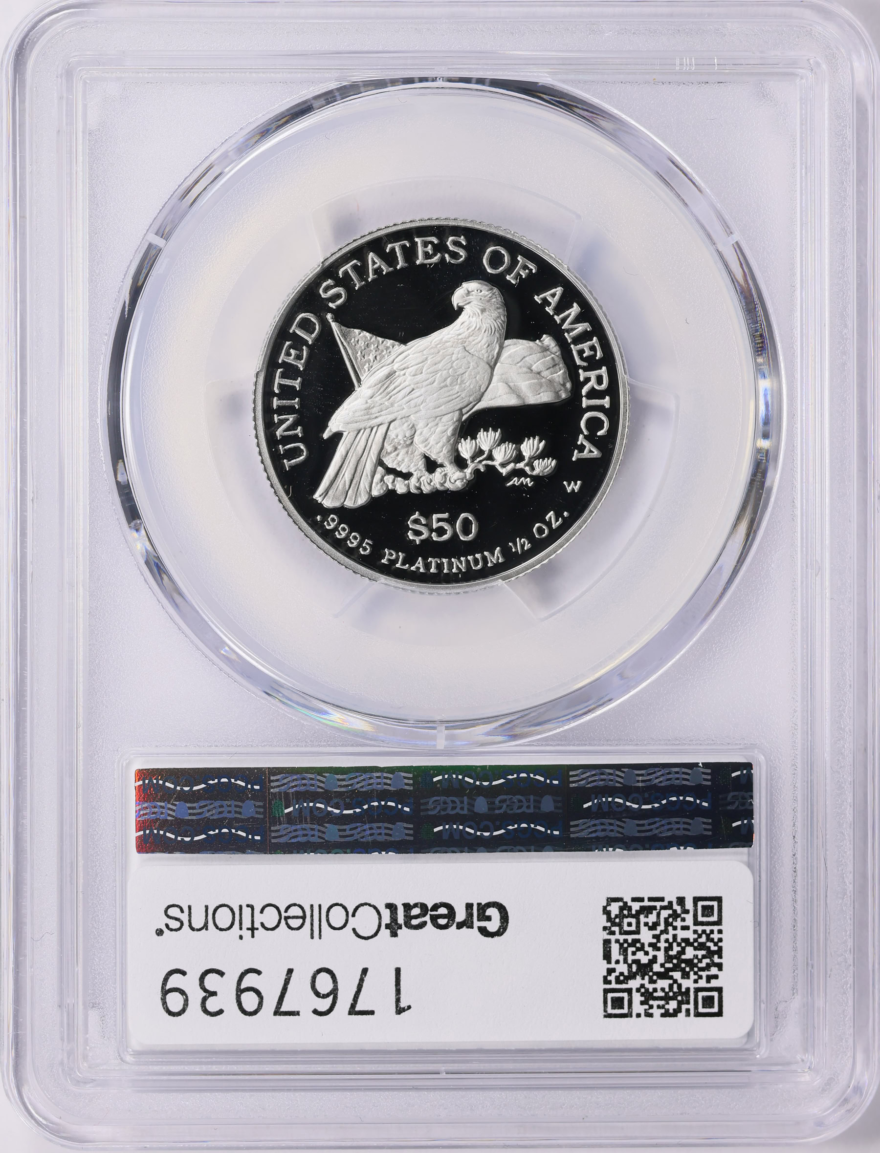 2003-W $50 Half-Ounce Platinum American Eagle PCGS Proof-69 DCAM