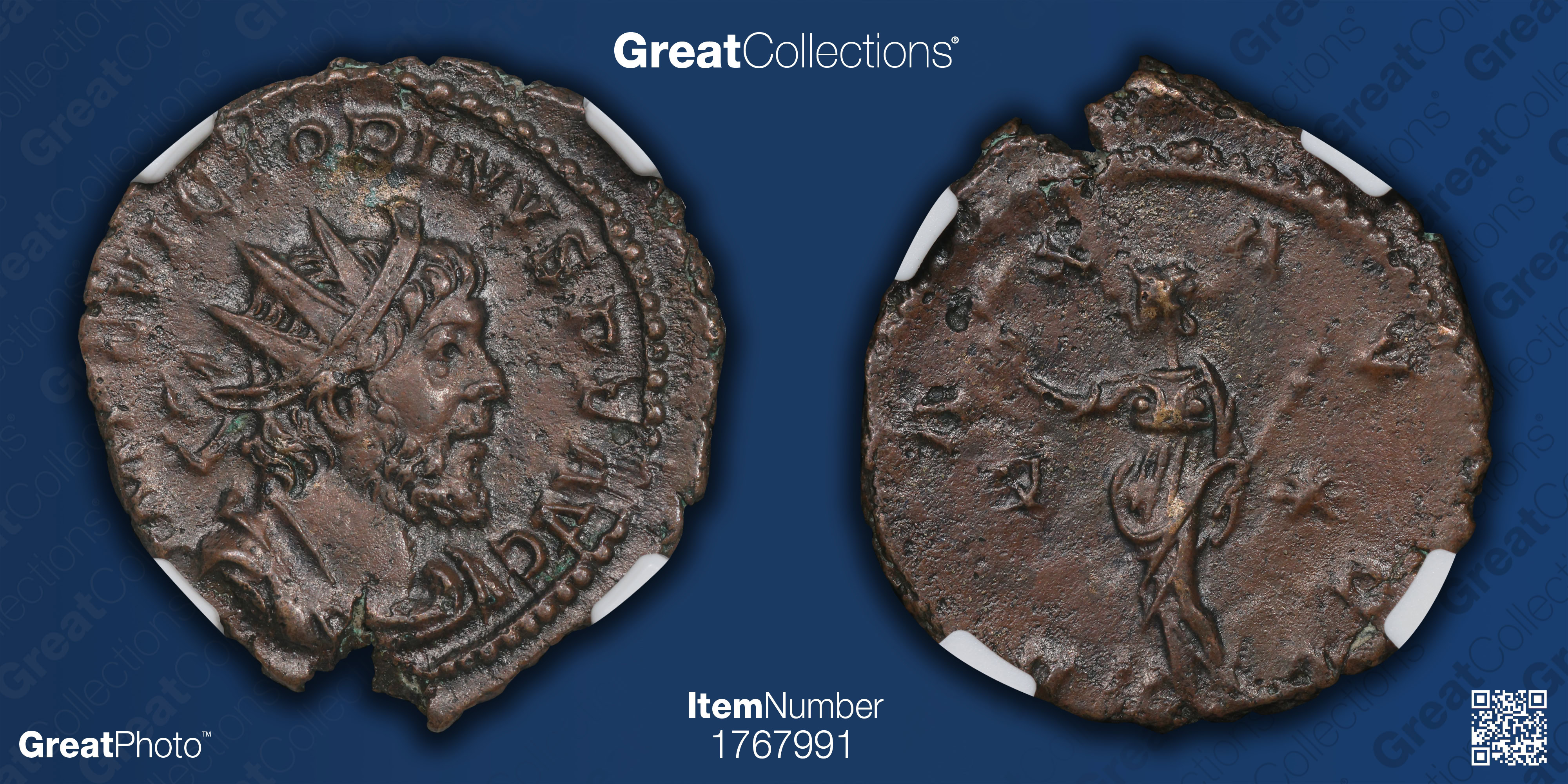 Victorinus Ancient Roman Empire, Victorinus (A.D. 269-271) A.D. 270 BI ...
