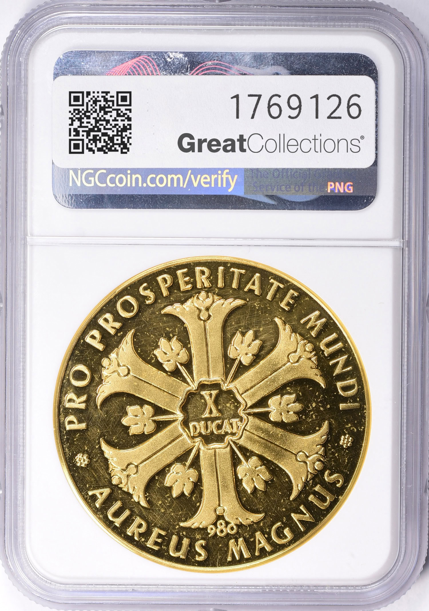 Germany 1963 Gold 10 Ducat Cleopatra Aureus Magnus Fantasy Issue