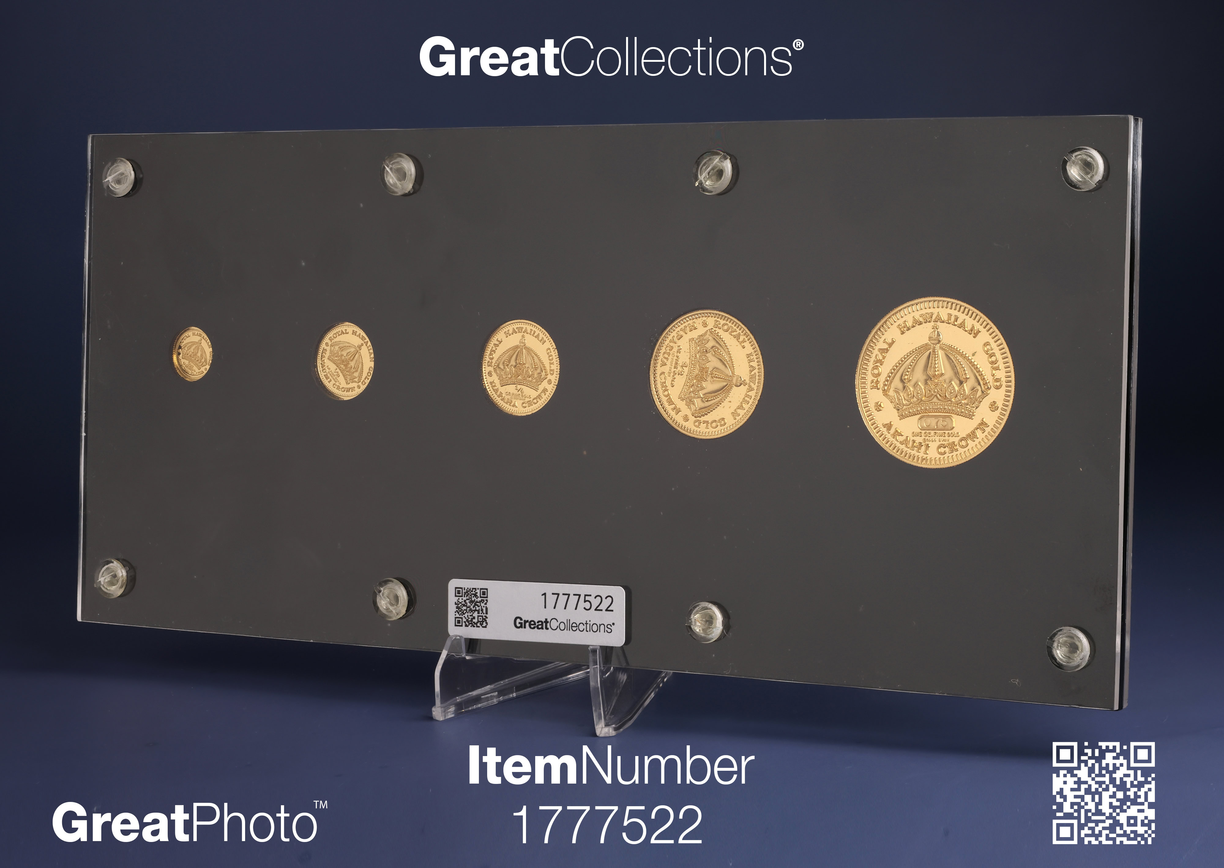 Hawaii 1989 Five Piece Hawaiian Gold Bullion 30th Statehood