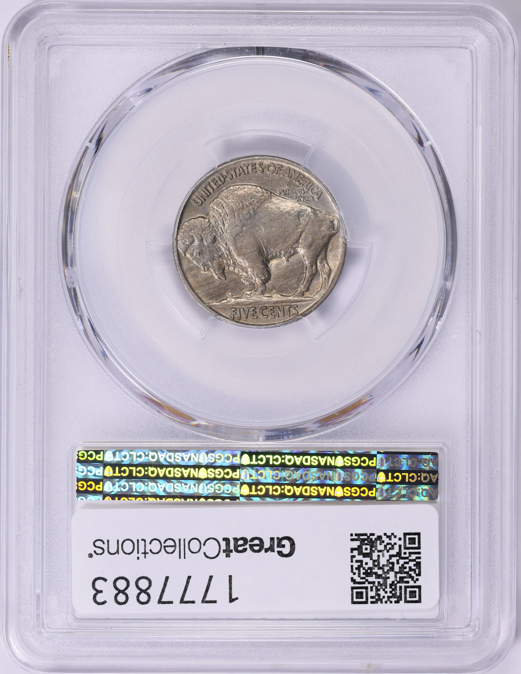 1913 Buffalo Nickel Type 2 PCGS MS-62 (Item 1777883) | GreatCollections ...