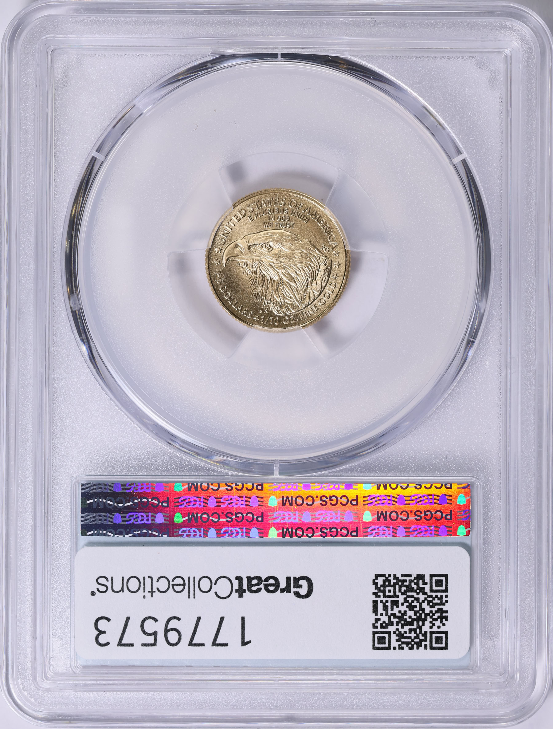 2024 $5 Tenth-Ounce Gold American Eagle First Day of Issue PCGS MS-70 ...