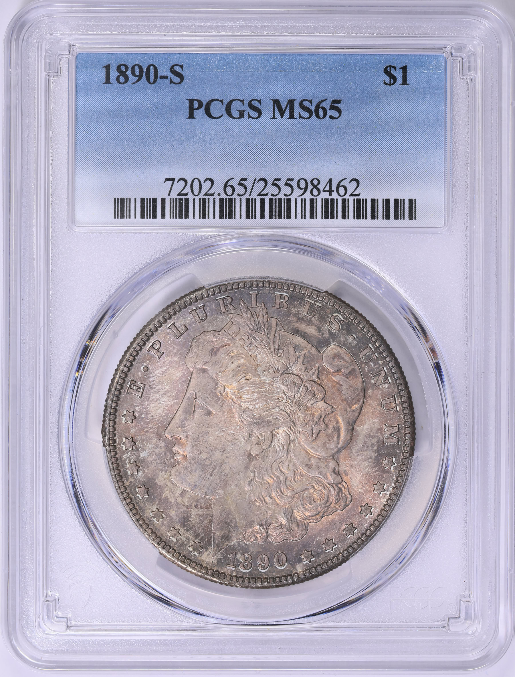 1890-S Morgan Silver Dollar PCGS MS-65 (Toned) (Item 1785075