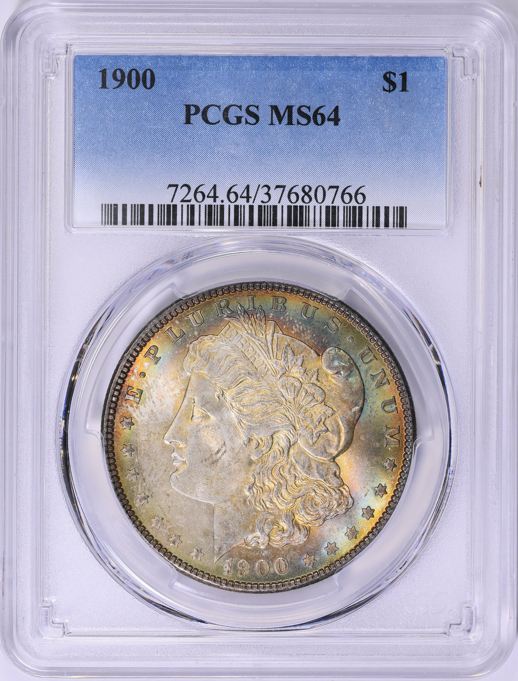 1900 Morgan Silver Dollar PCGS MS-64 (Toned) (Item 1786046