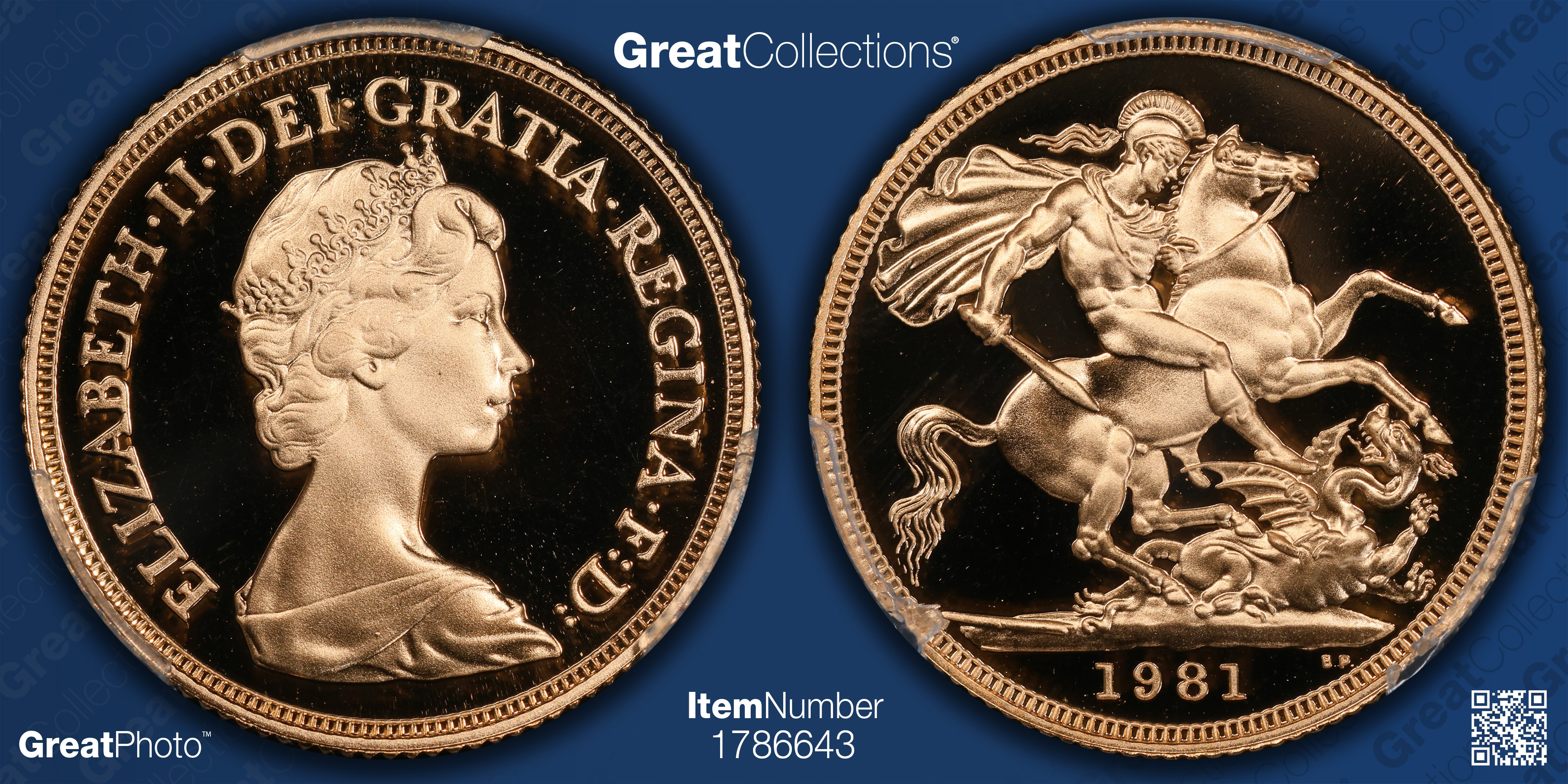 Great Britain 1981 Gold Sovereign St. George KM-919 PCGS Proof-69 DCAM ...
