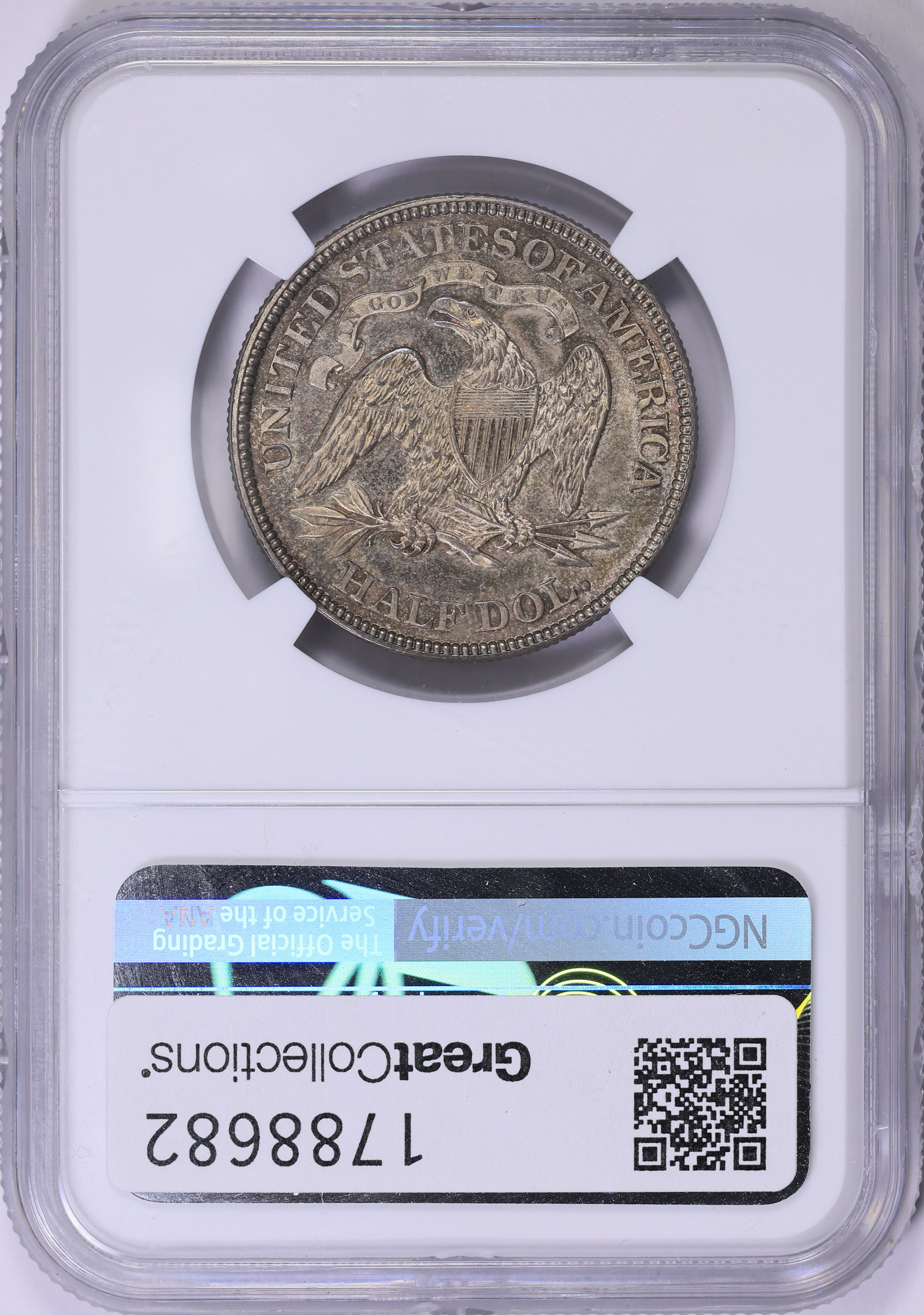1867 Seated Liberty Half Dollar NGC MS-64 (Item 1788682