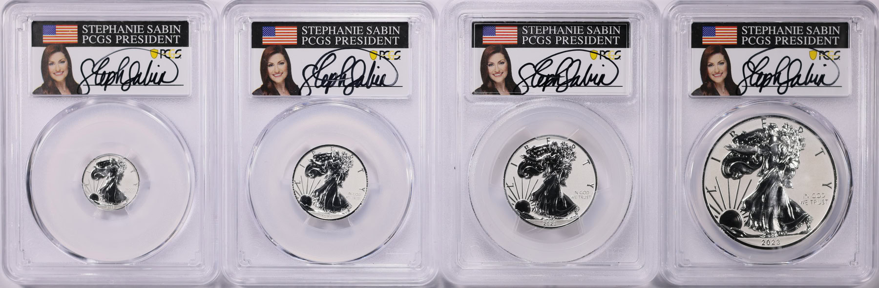 Fiji 2023 Silver Dollar 1/10oz, 1.4oz, 1/2oz, and 1oz Silver Eagle