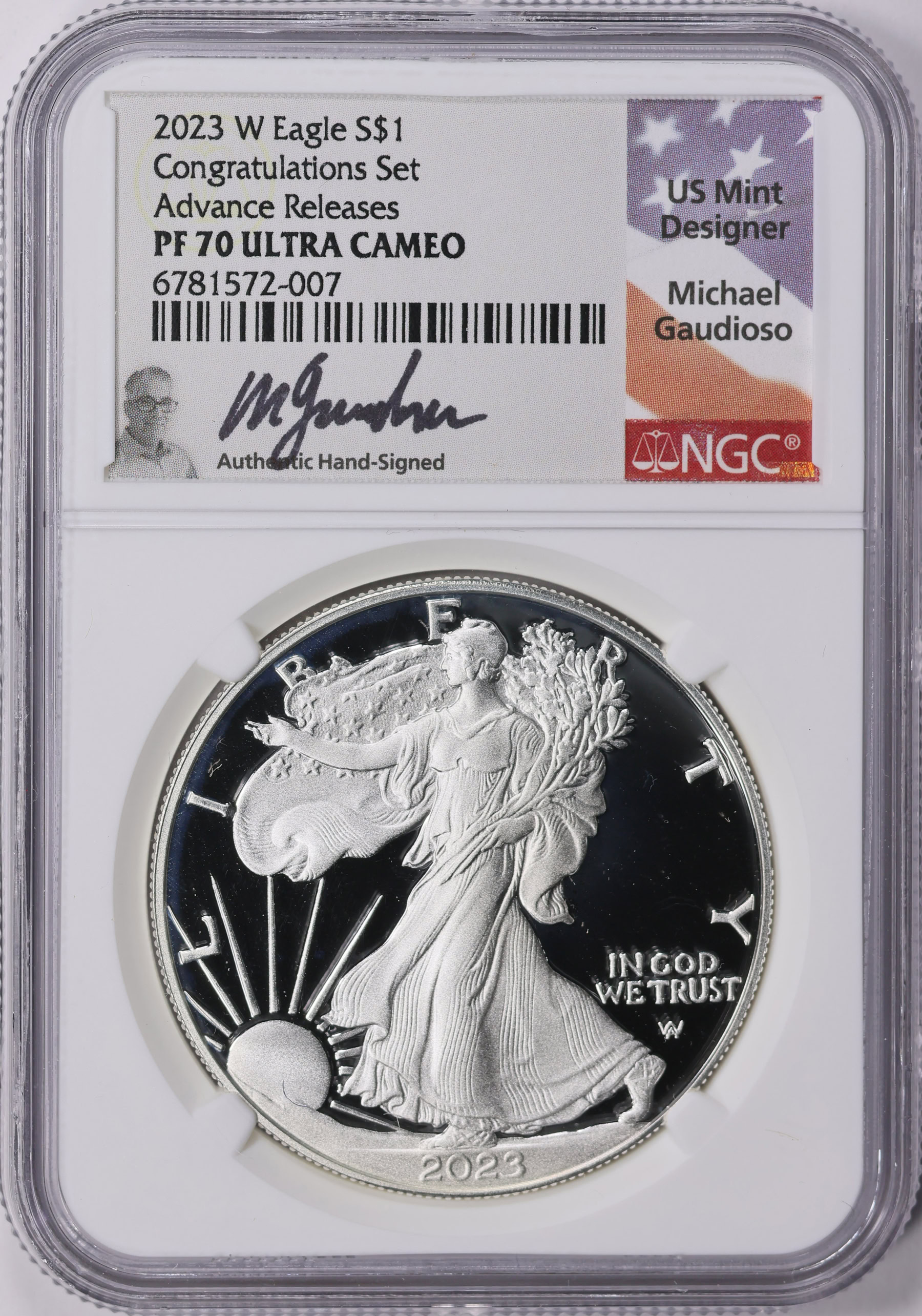 2023-W $1 Silver Eagle Congratulations Set Advance Releases NGC