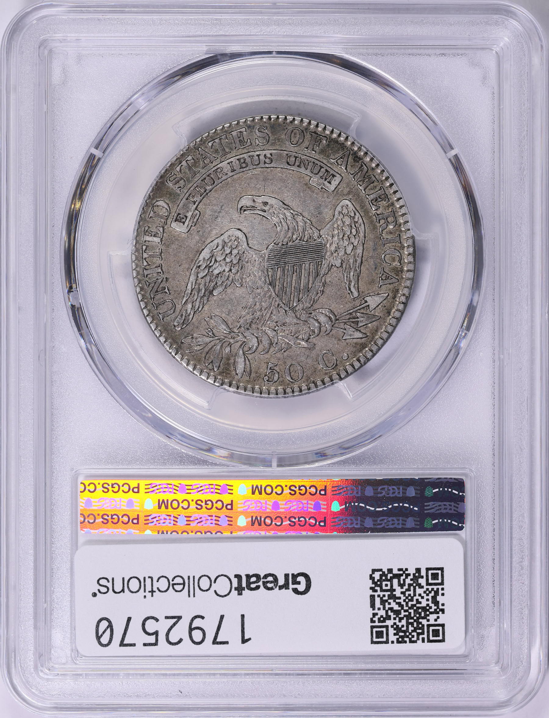 1820/19 Capped Bust Half Dollar Square Base 2 PCGS XF40