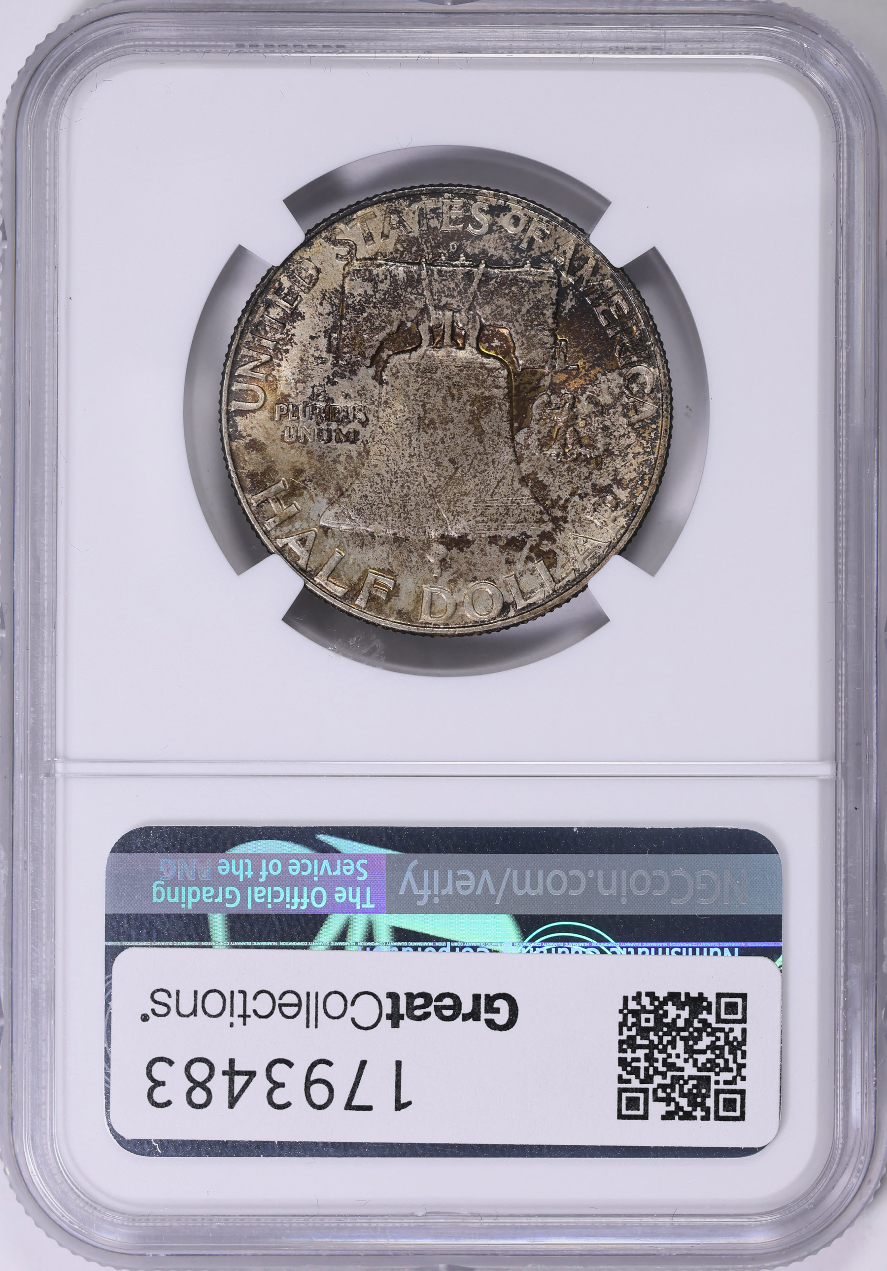 1957-D Franklin Half Dollar NGC MS-65 (Toned) (Item 1793483